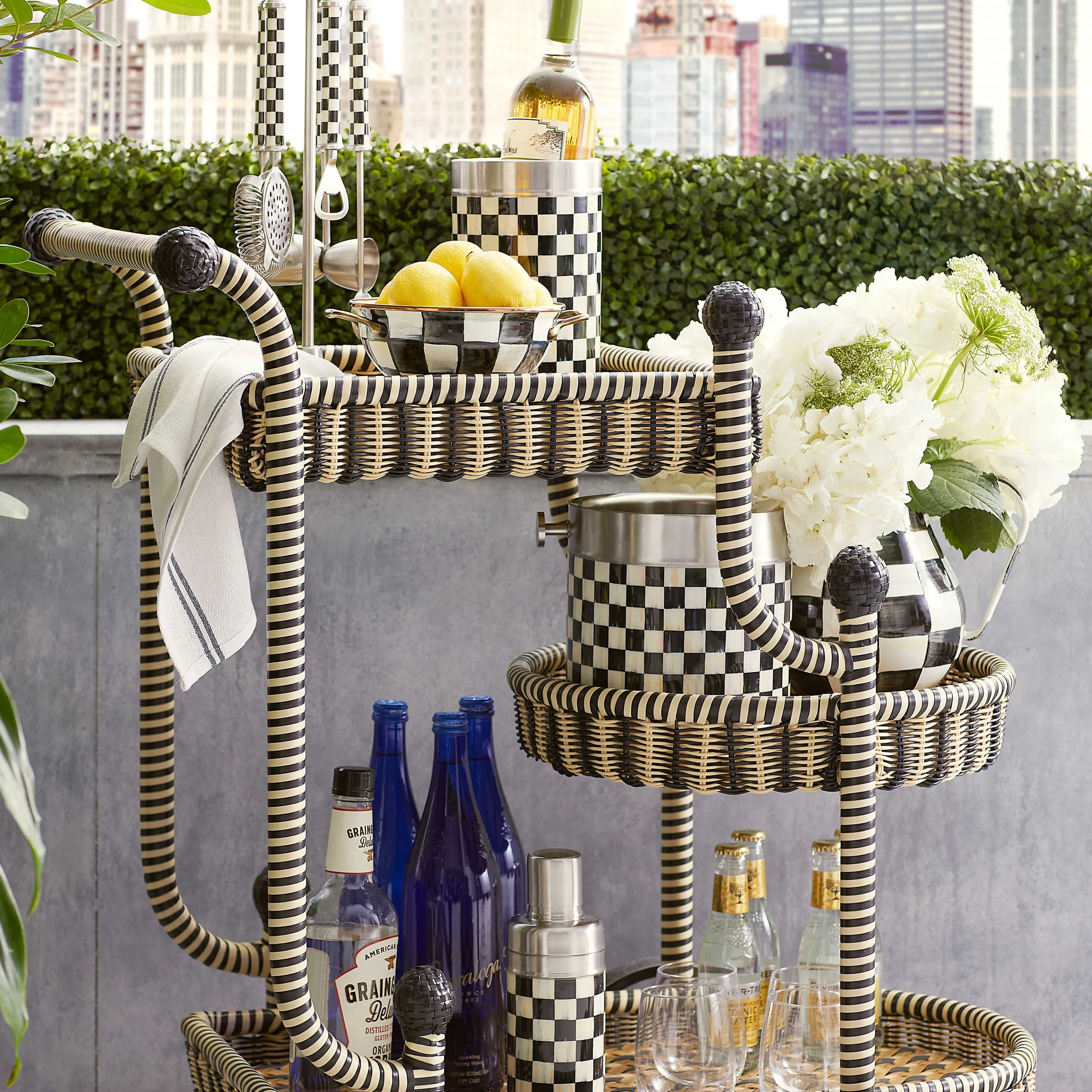 3260 Bar Tool Set - Courtly Check