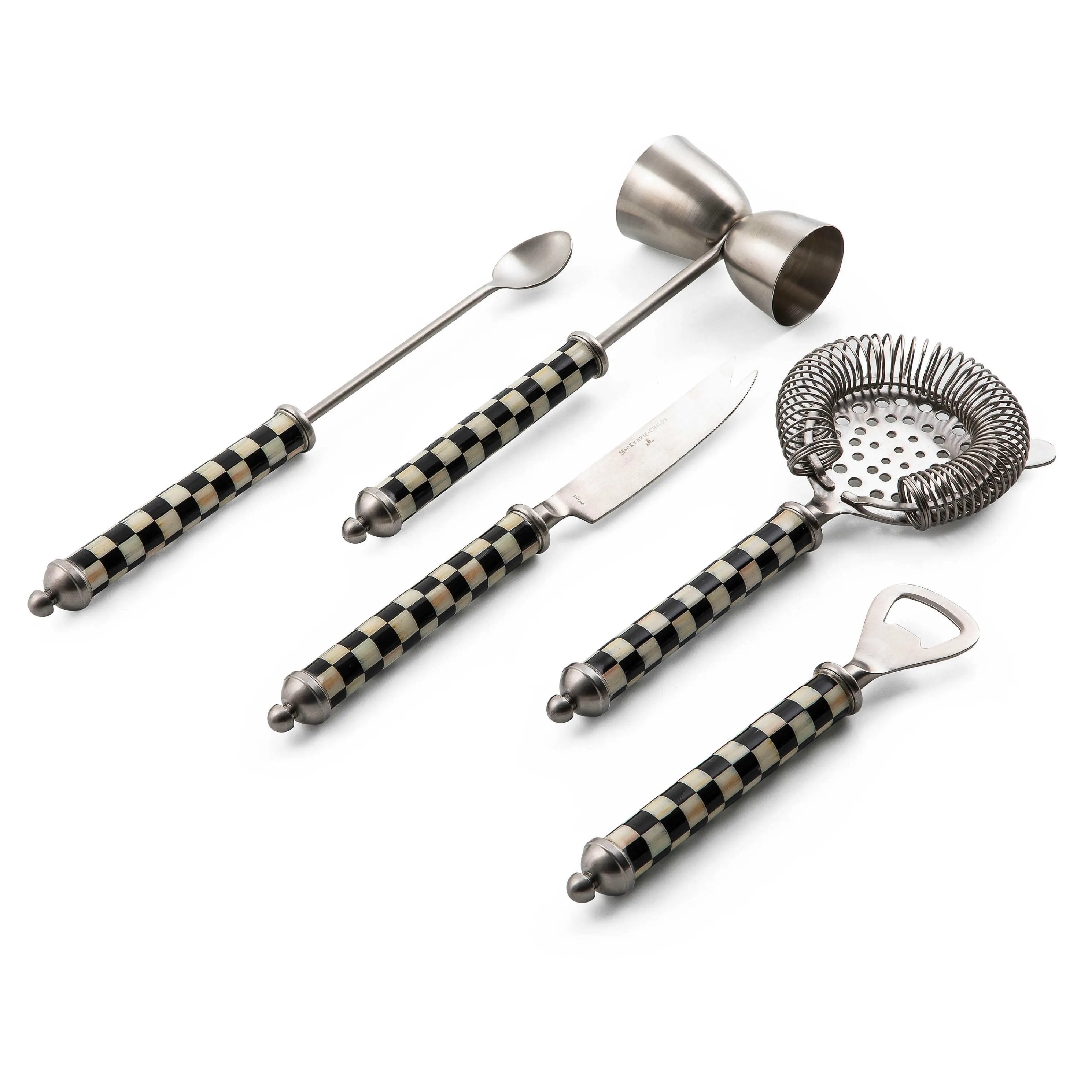 3260 Bar Tool Set - Courtly Check