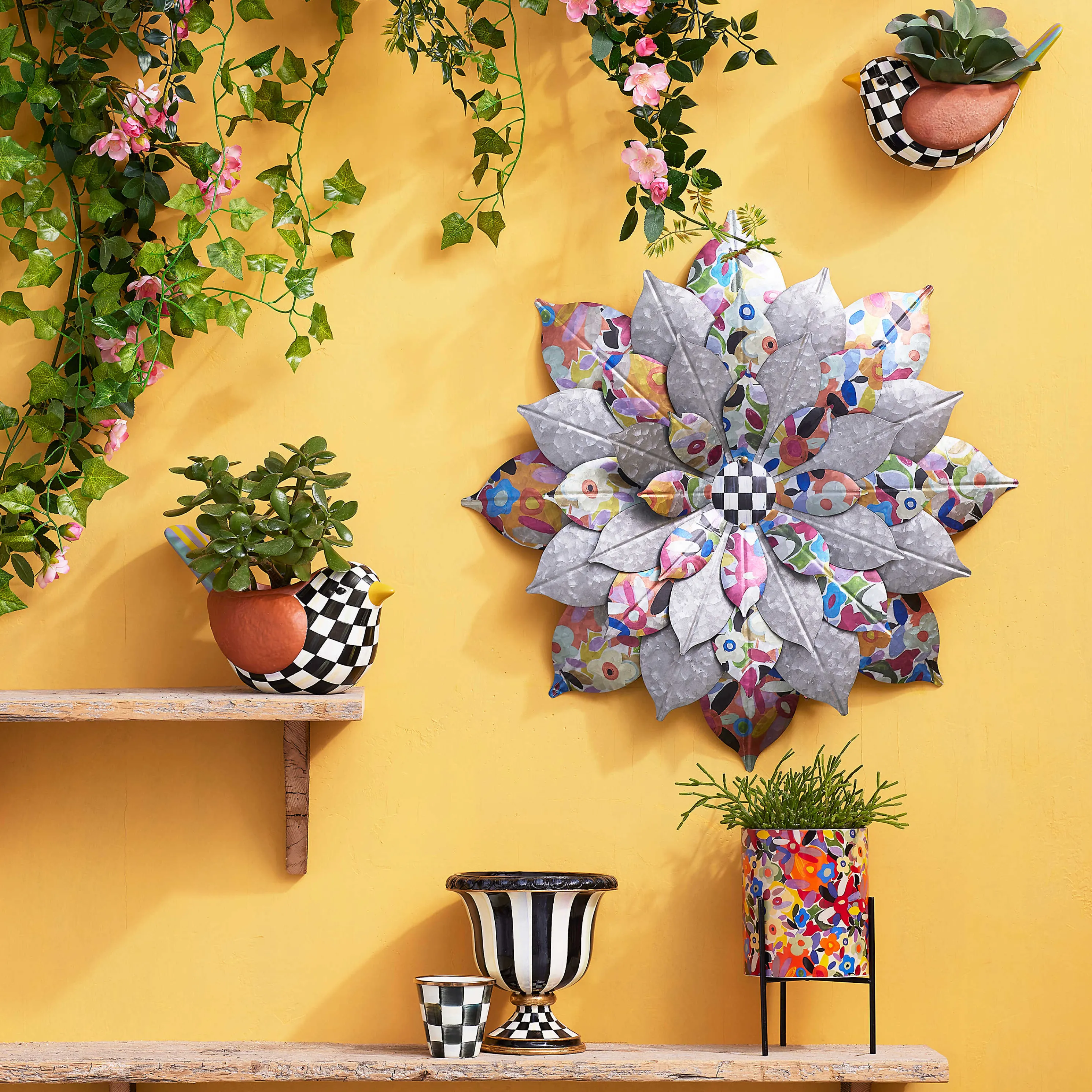 Avant Garden Tabletop Planter - Floral