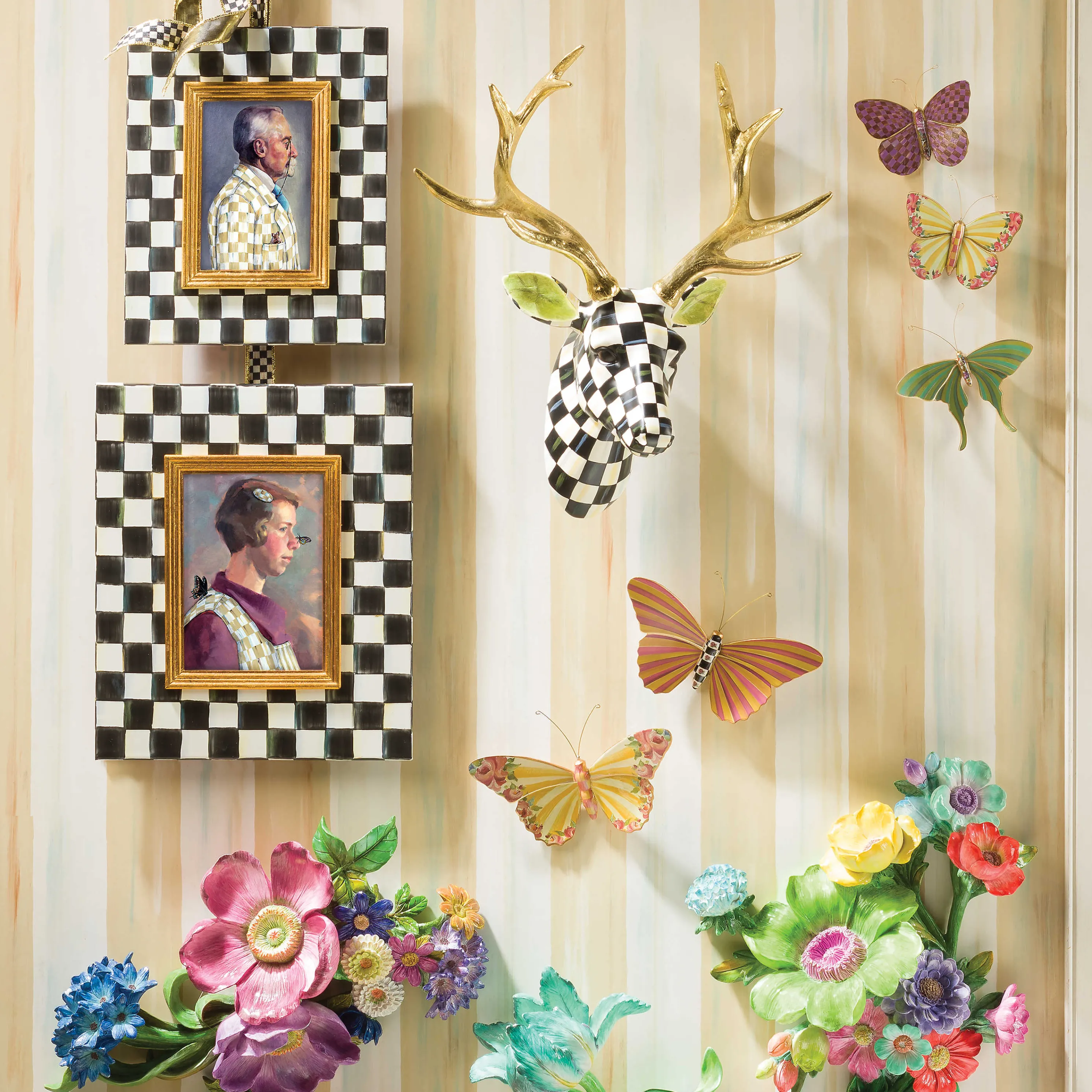 Butterfly Duo Wall Decor - Garden