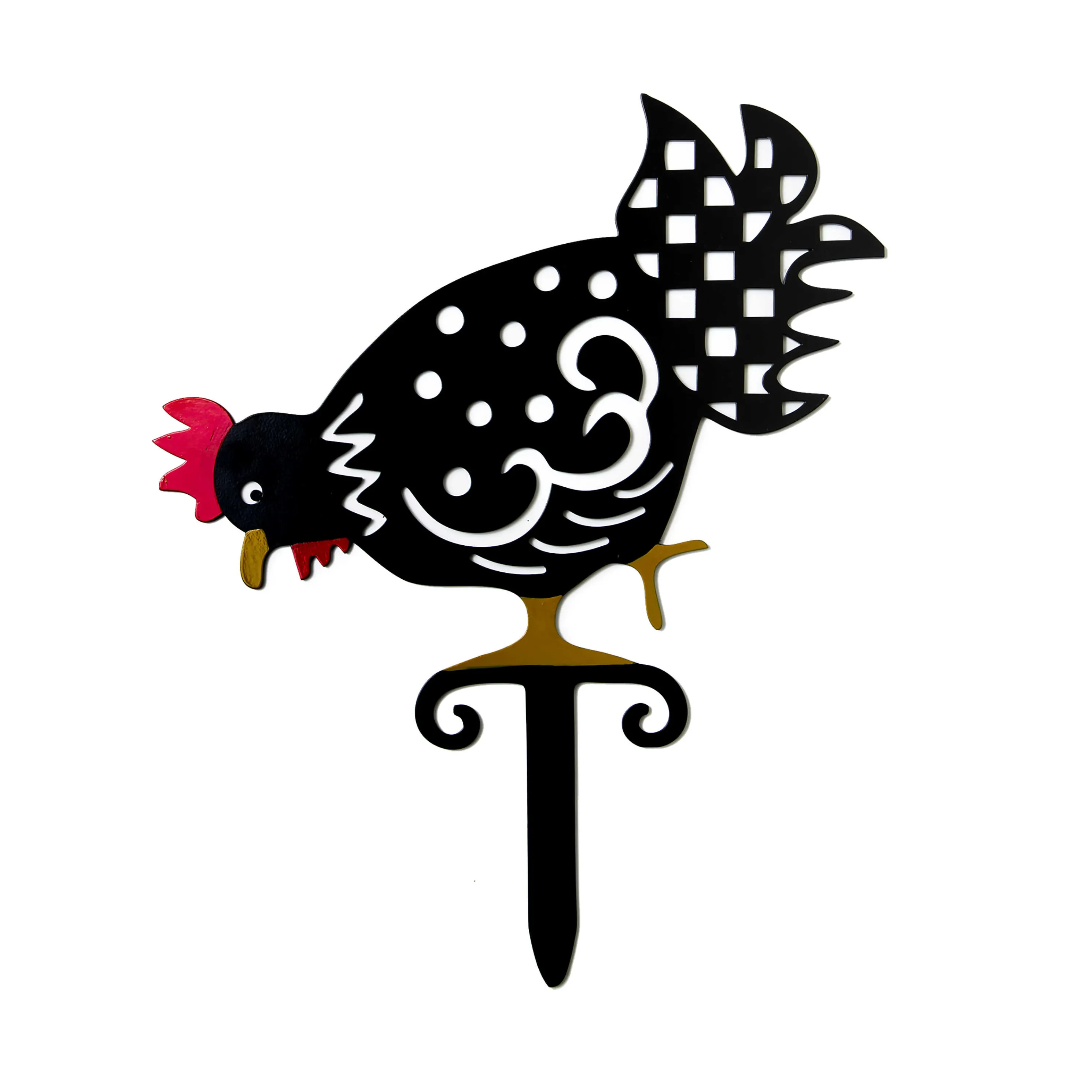 Chicken Lawn Stake - Pecking