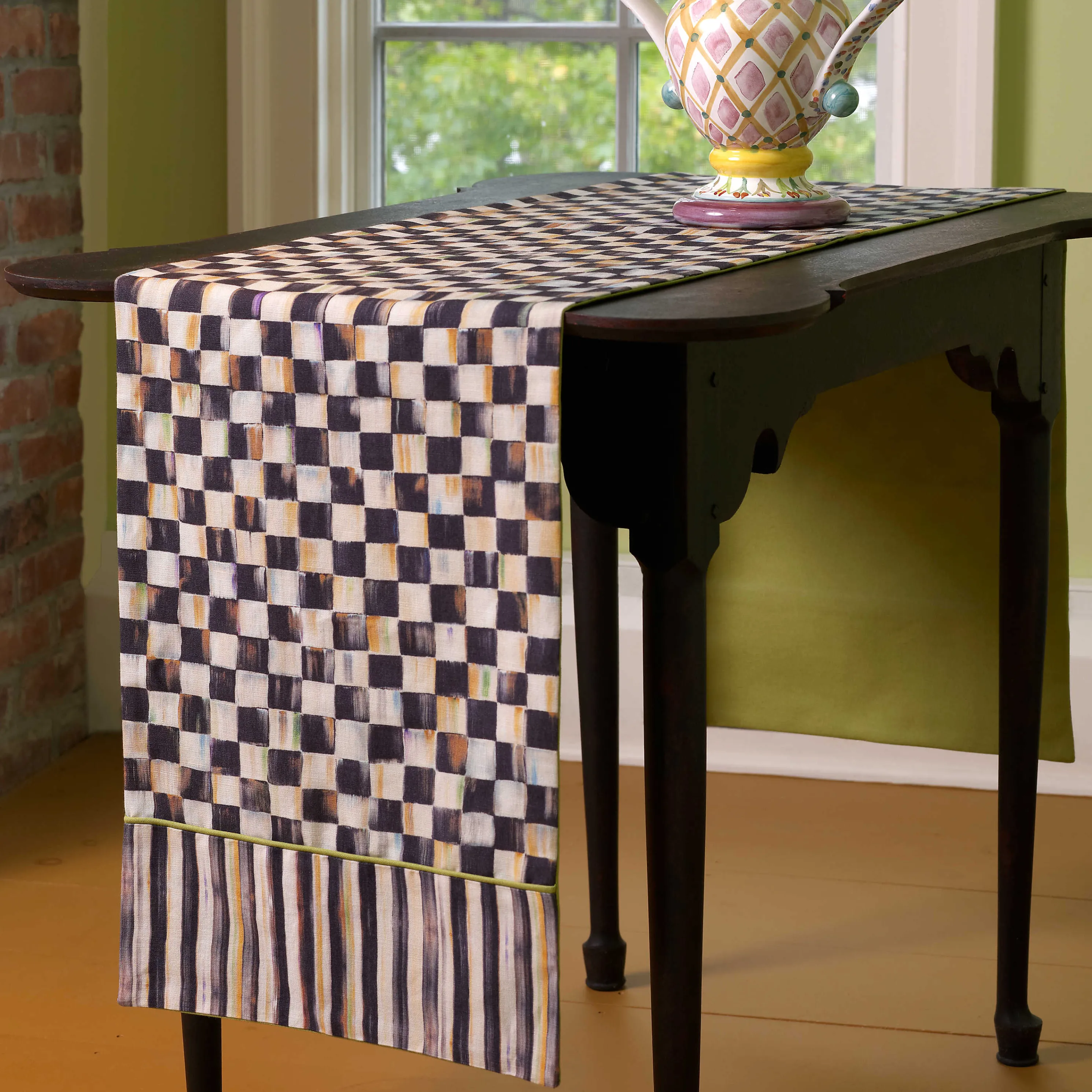 Courtly Check & Stripe Table Runner