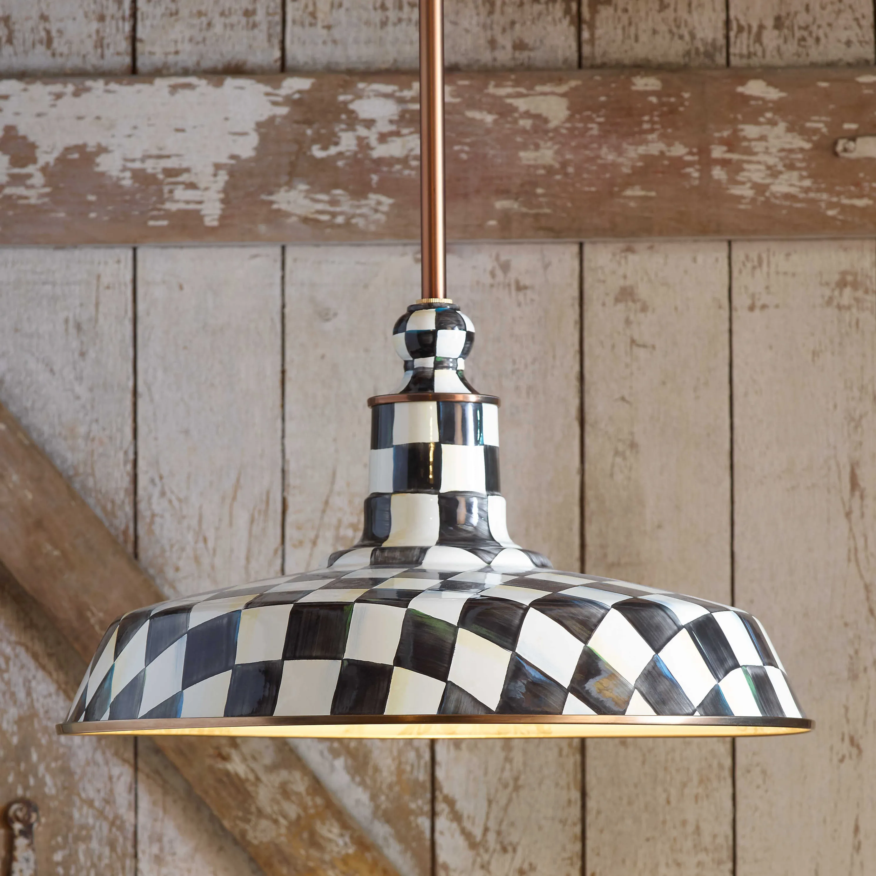 Courtly Check Barn Pendant Lamp - 18