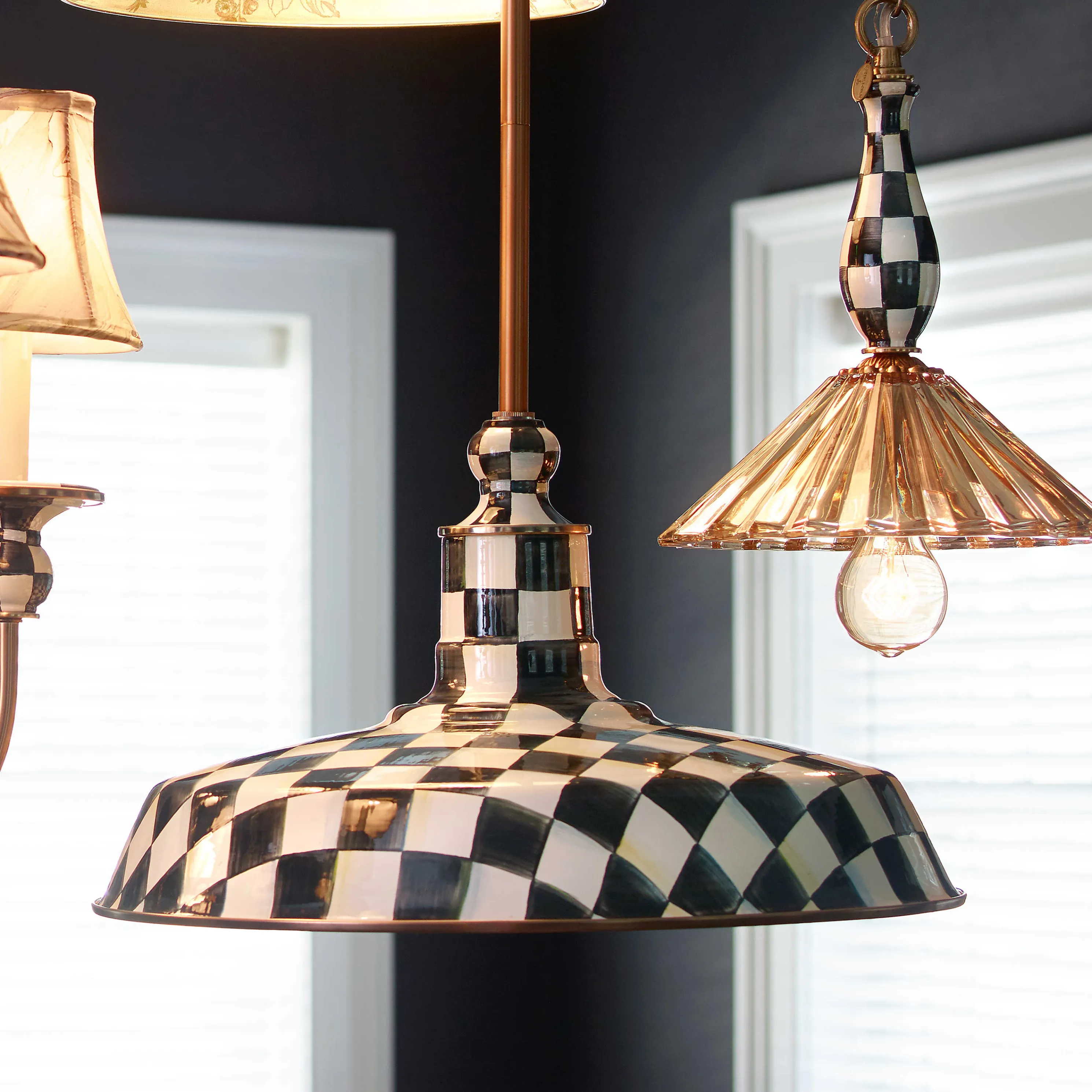 Courtly Check Barn Pendant Lamp - 18