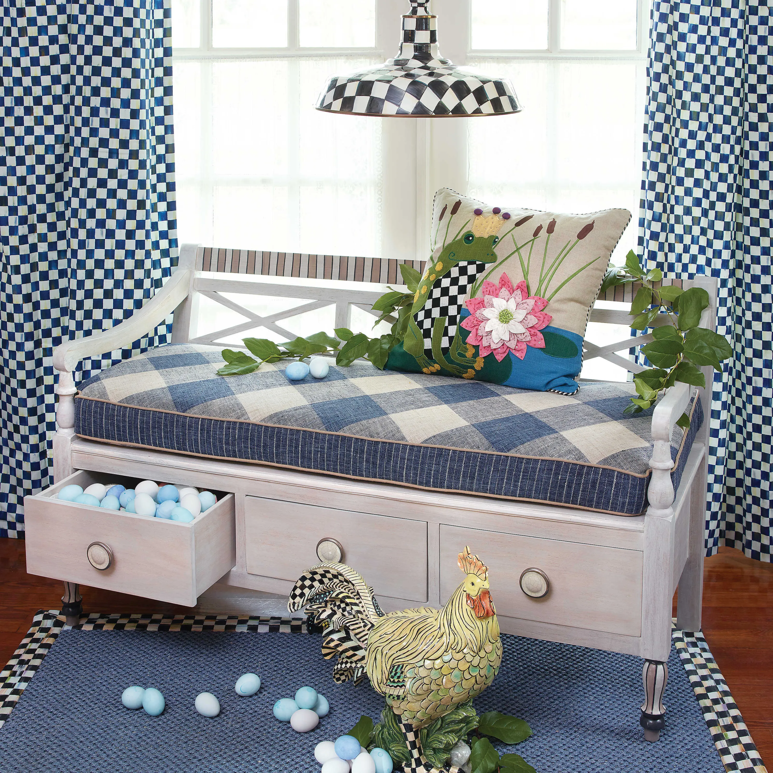 Courtly Check Barn Pendant Lamp - 18