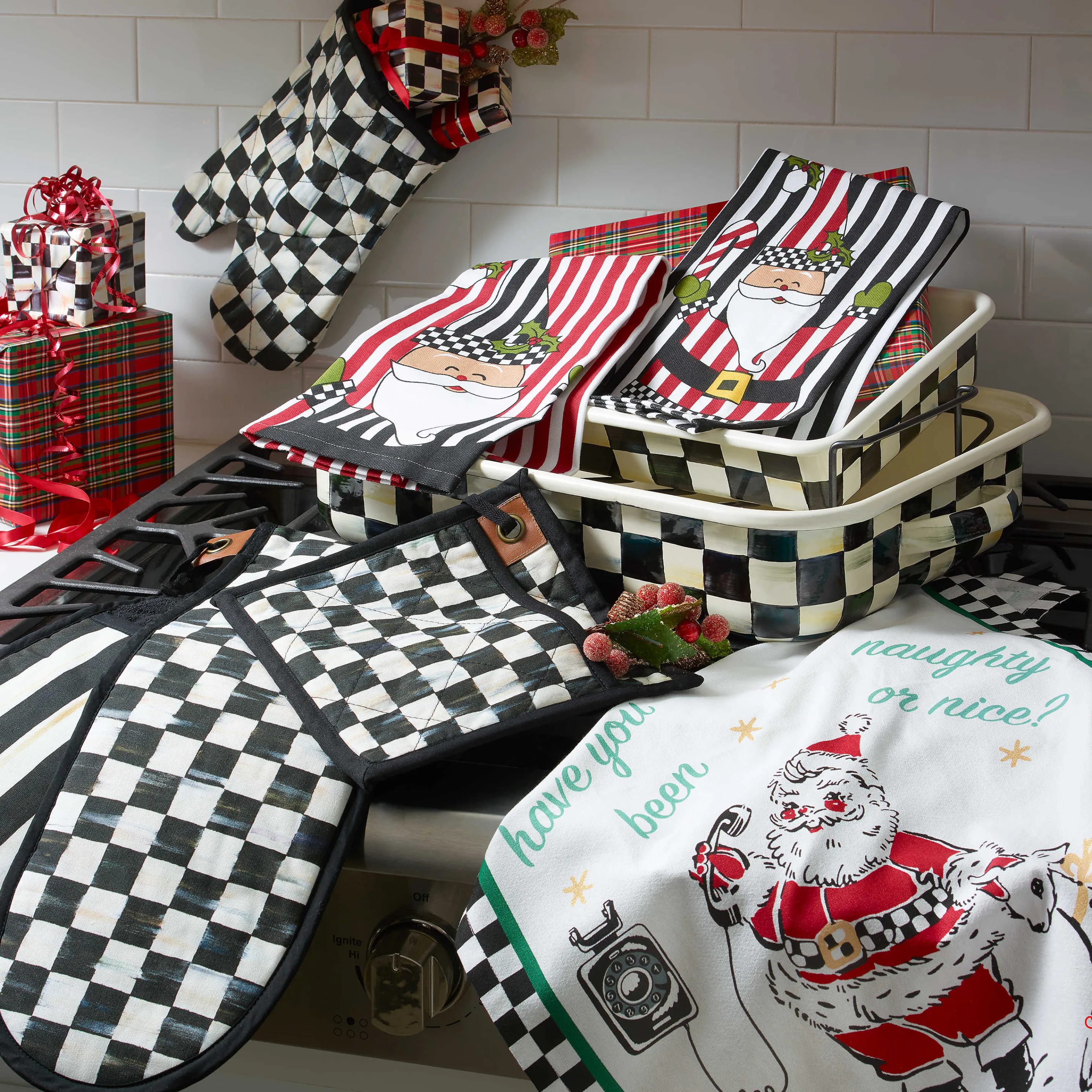 Courtly Check Bistro Oven Mitt