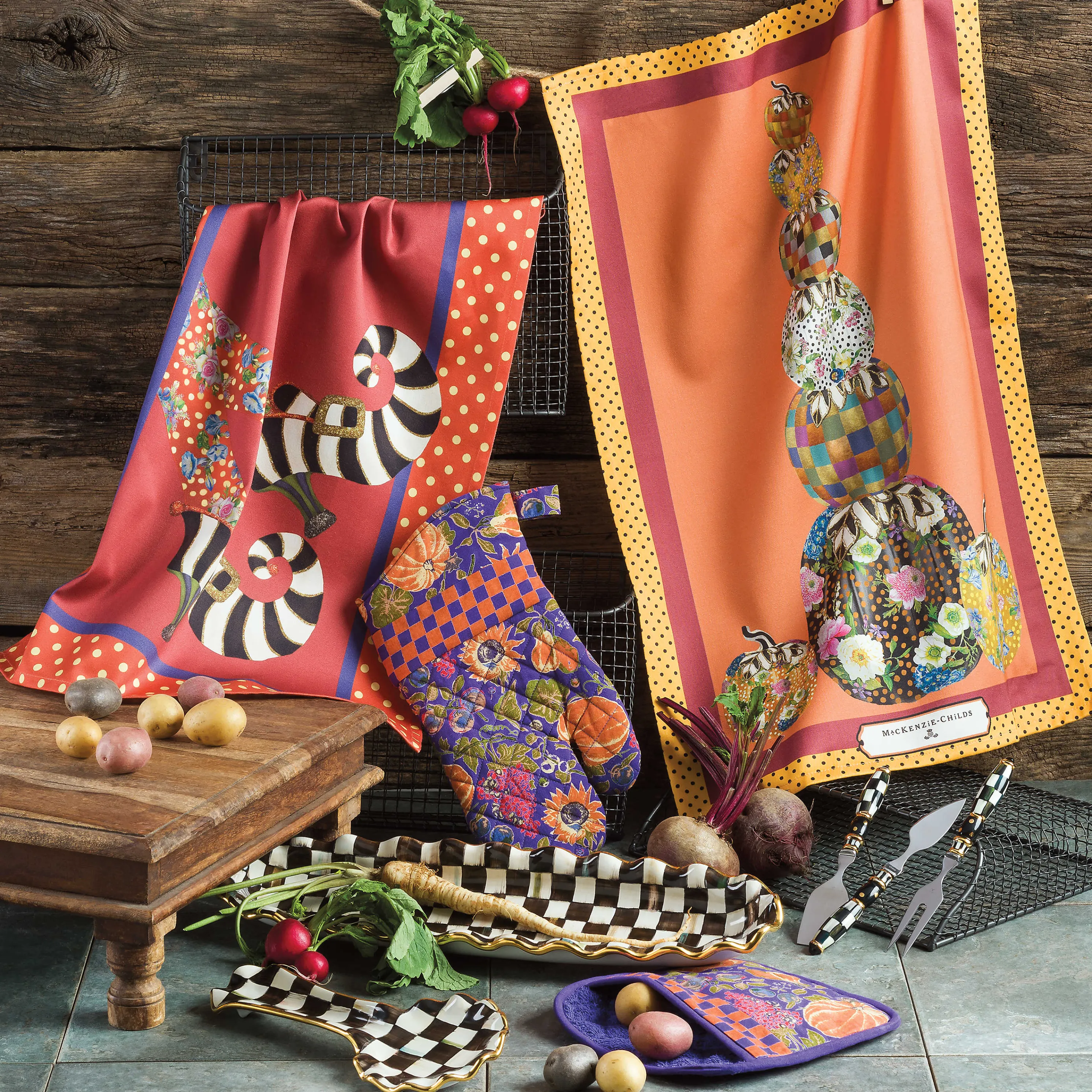 Courtly Check Cheese Knife Set