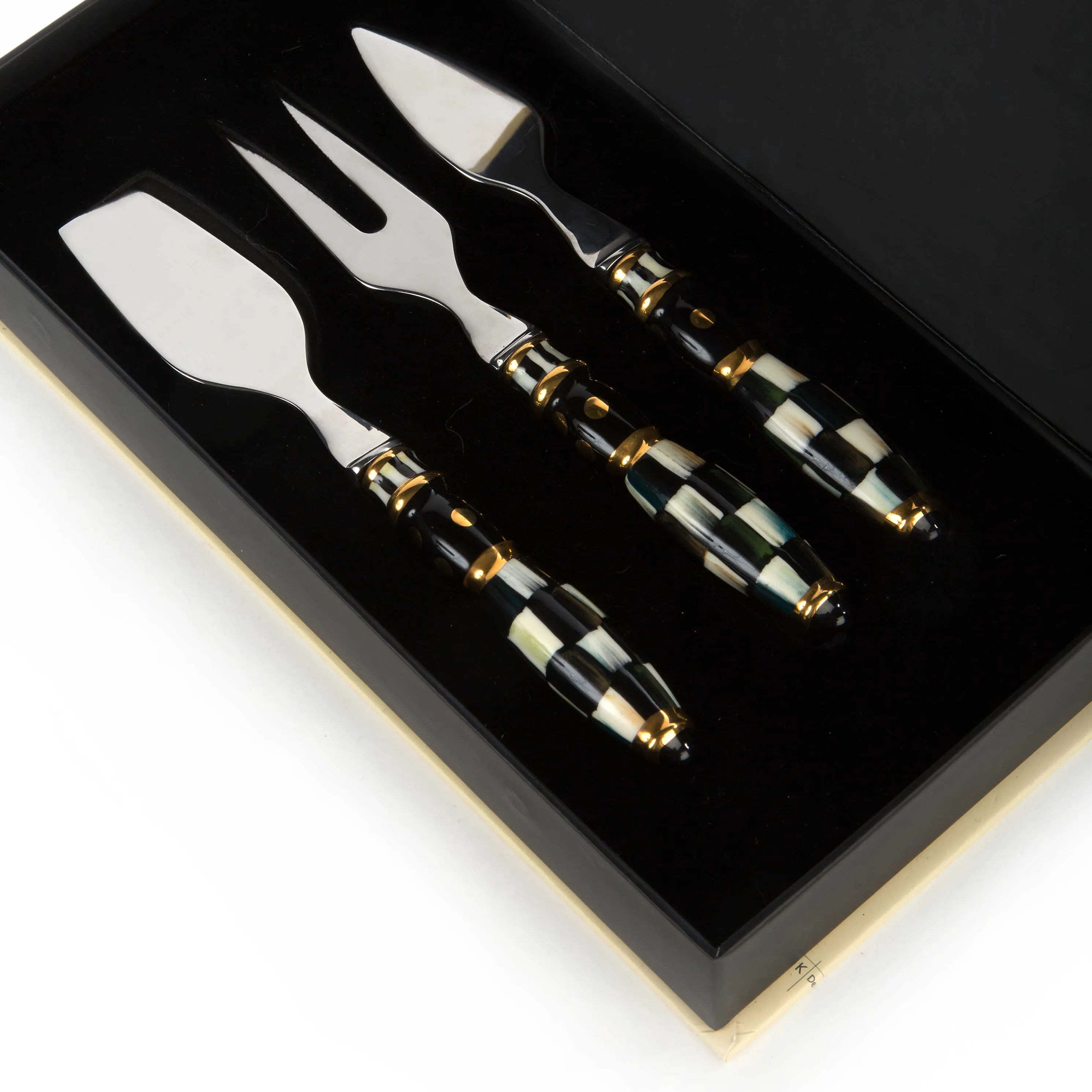 Courtly Check Cheese Knife Set