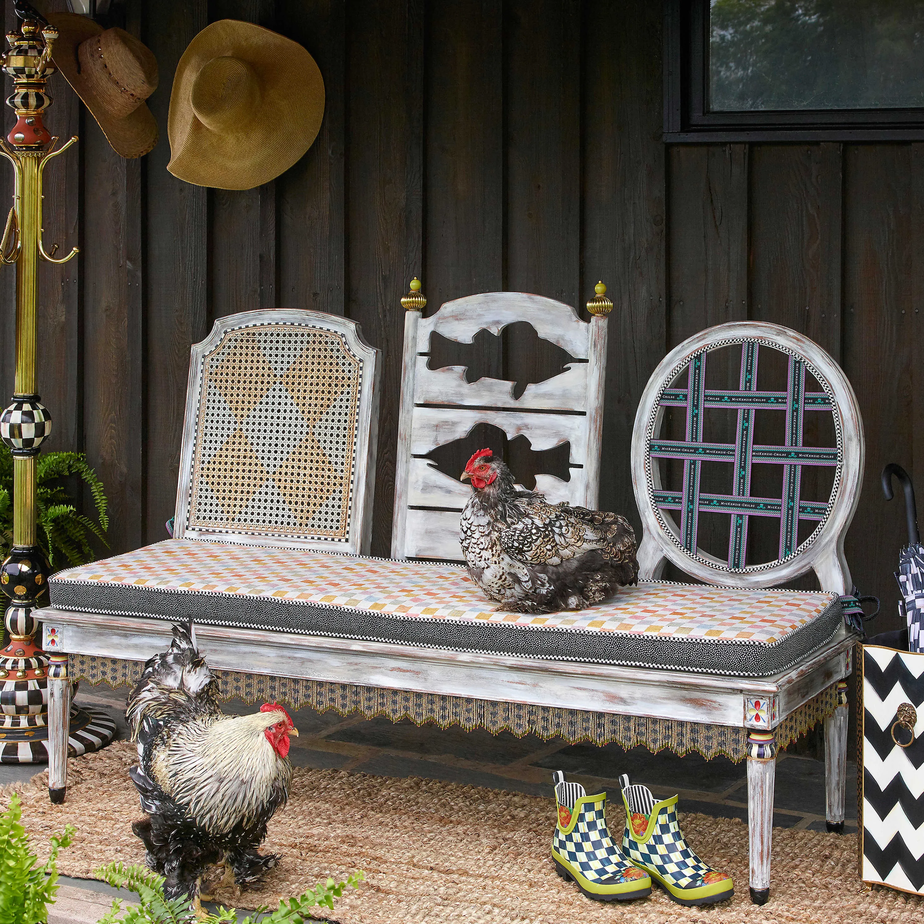 Courtly Check Coat Perch