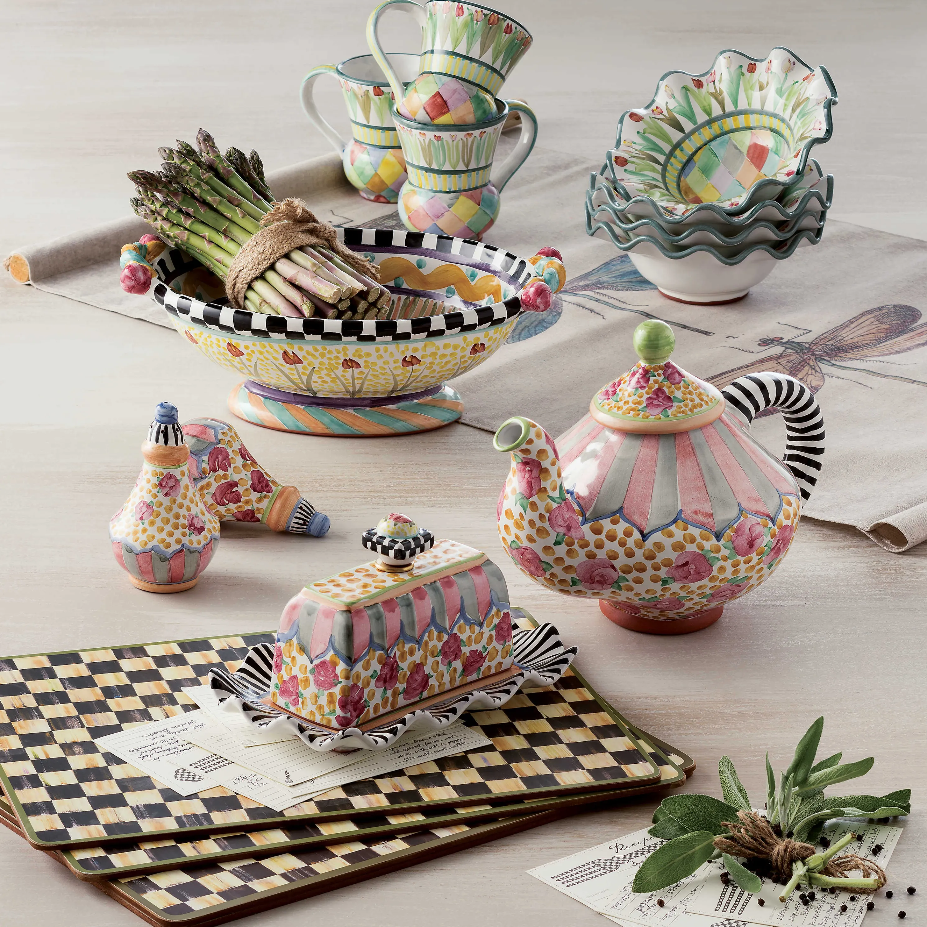 Courtly Check Cork Back Placemats - Set Of 4