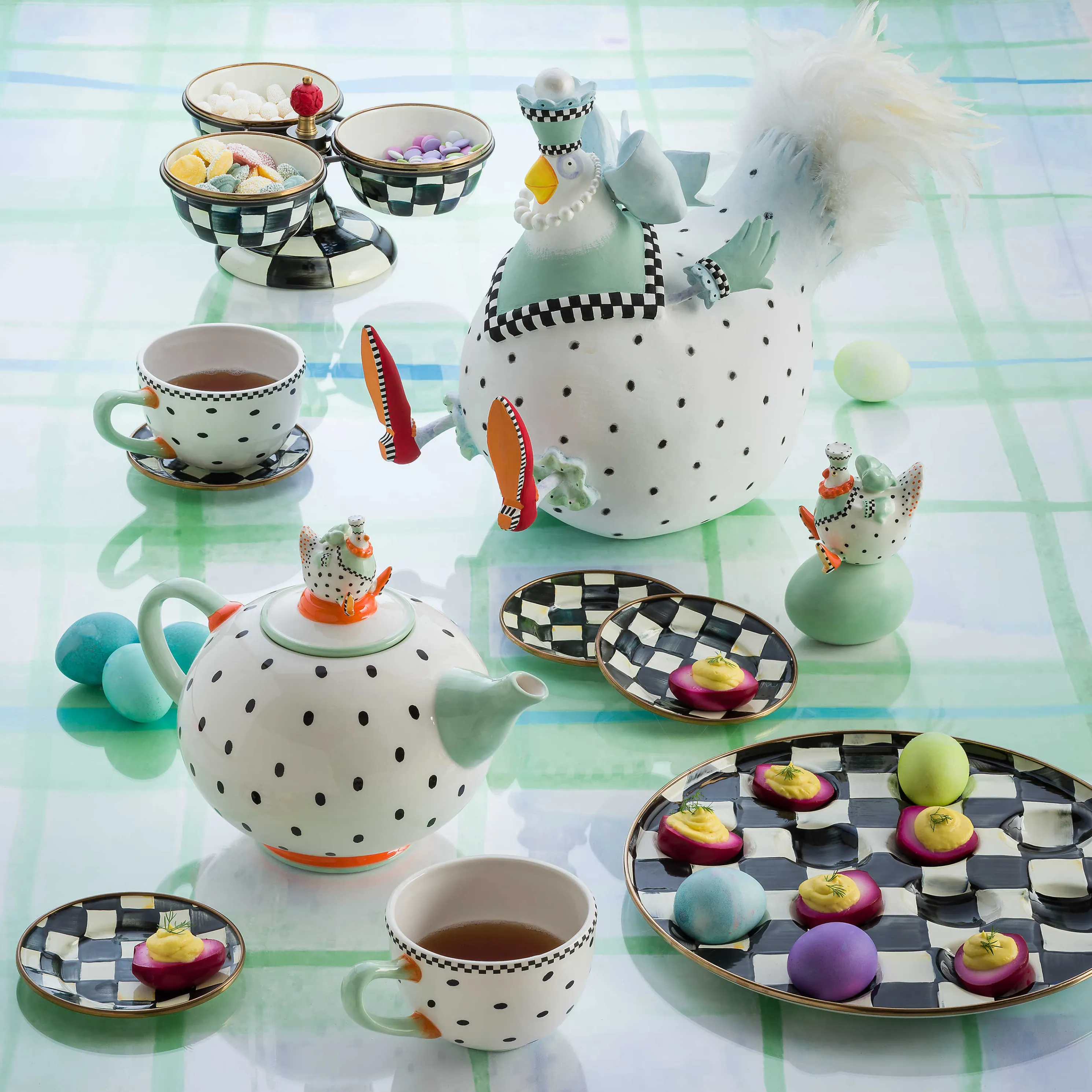 Courtly Check Enamel Triplicity