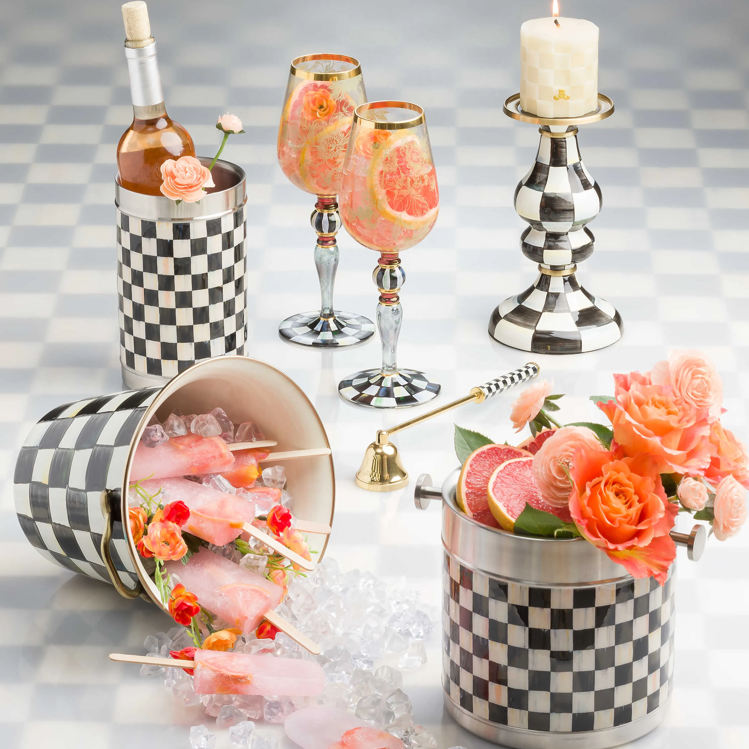 Courtly Check Enamel Wine Cooler