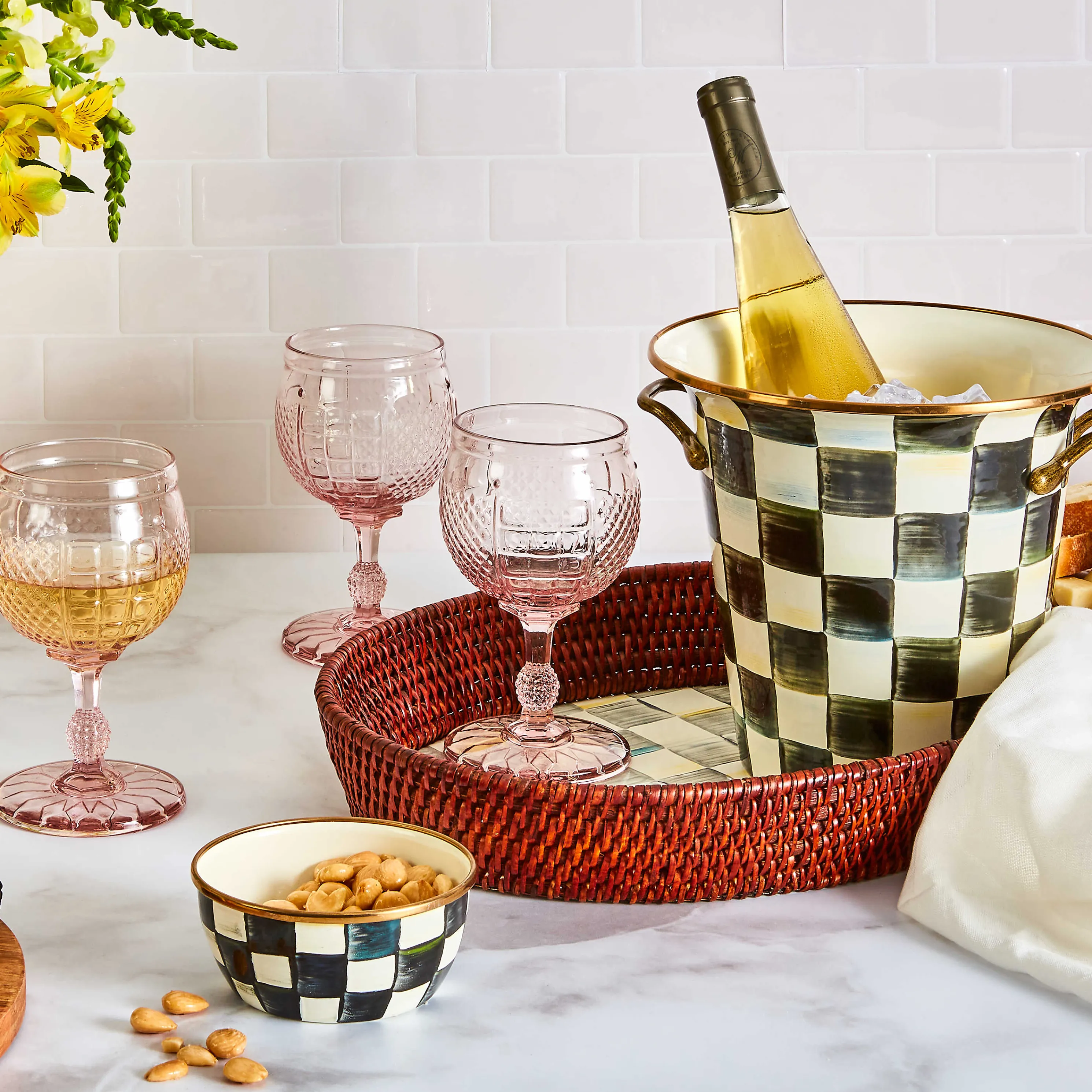 Courtly Check Enamel Wine Cooler