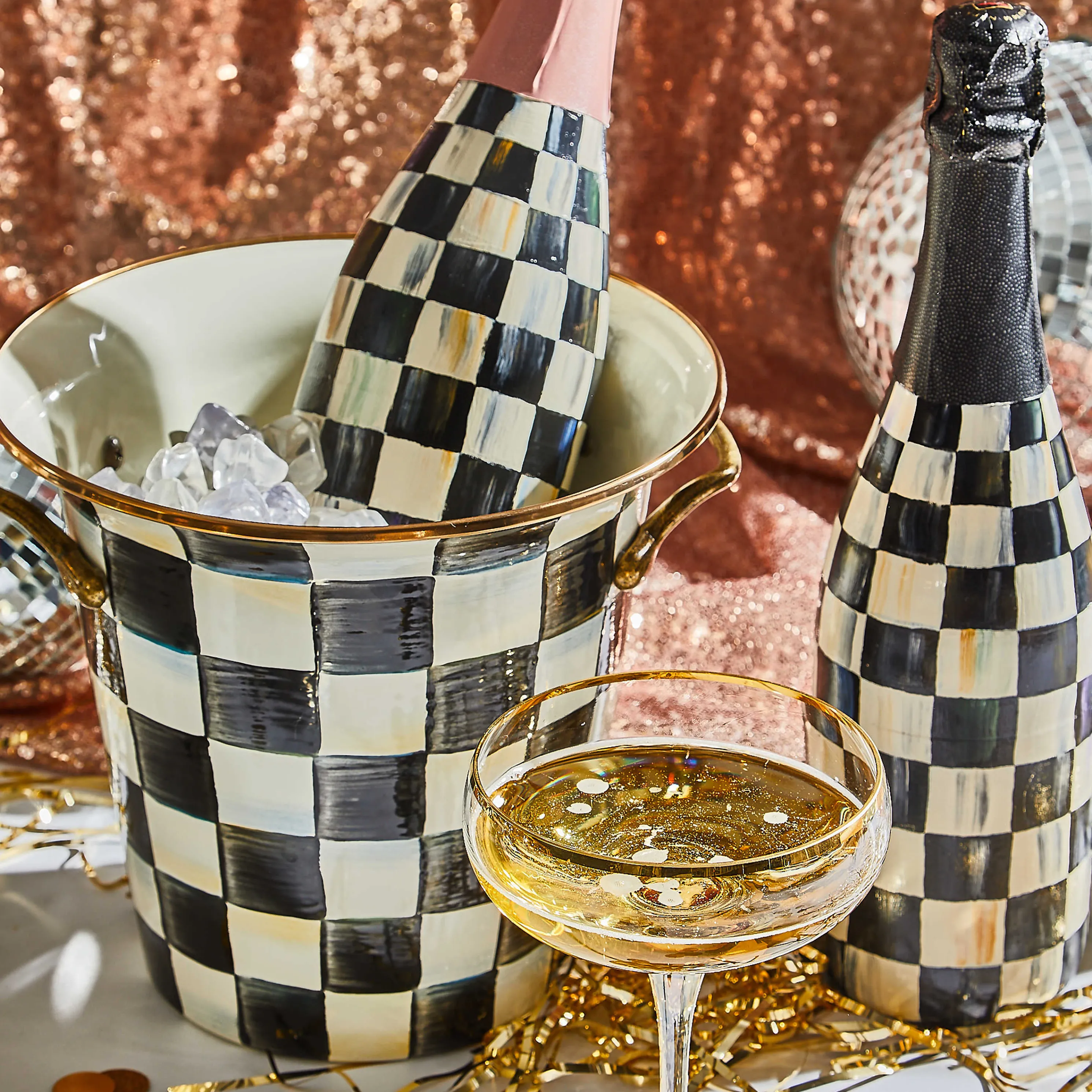 Courtly Check Enamel Wine Cooler