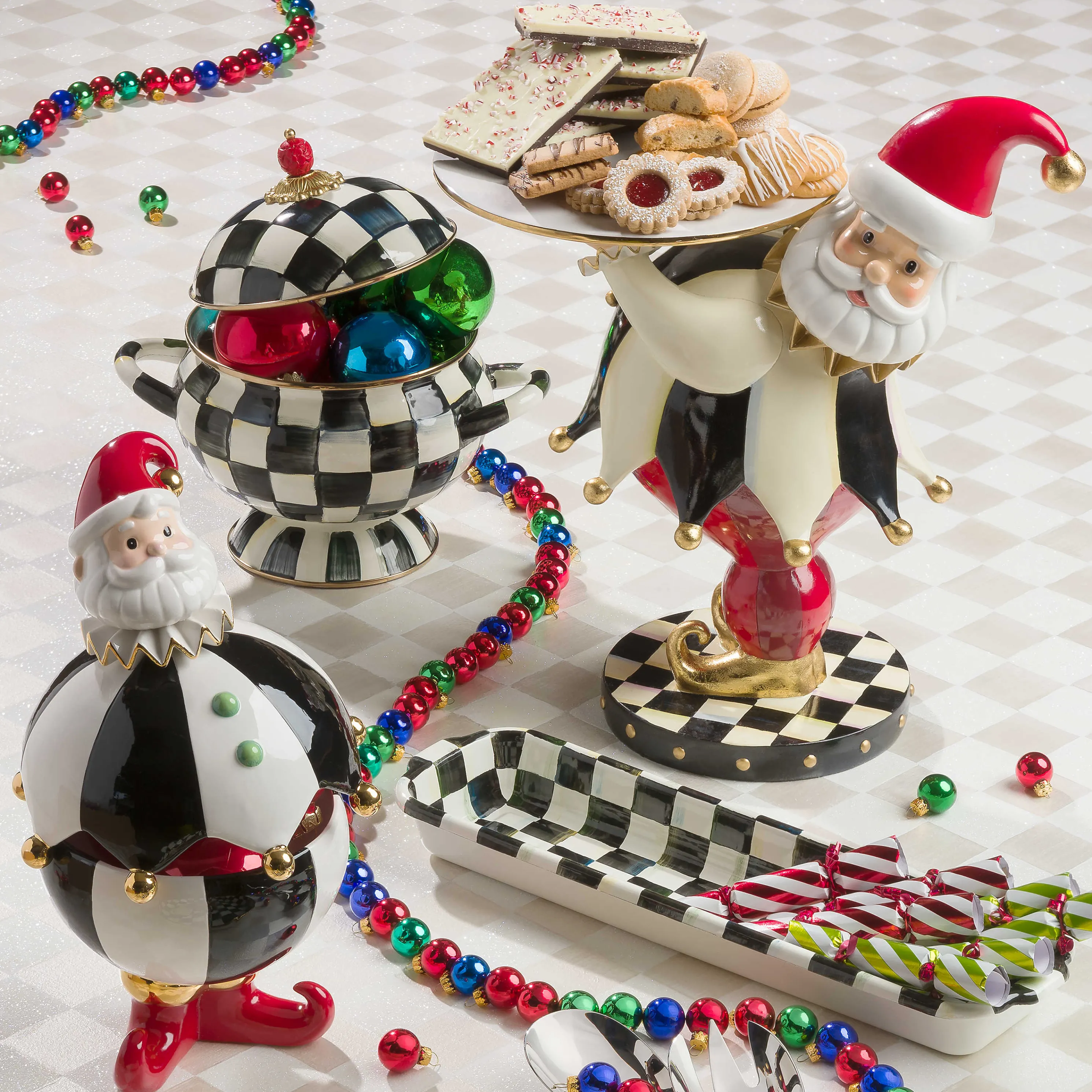 Courtly Check Enamel Tureen