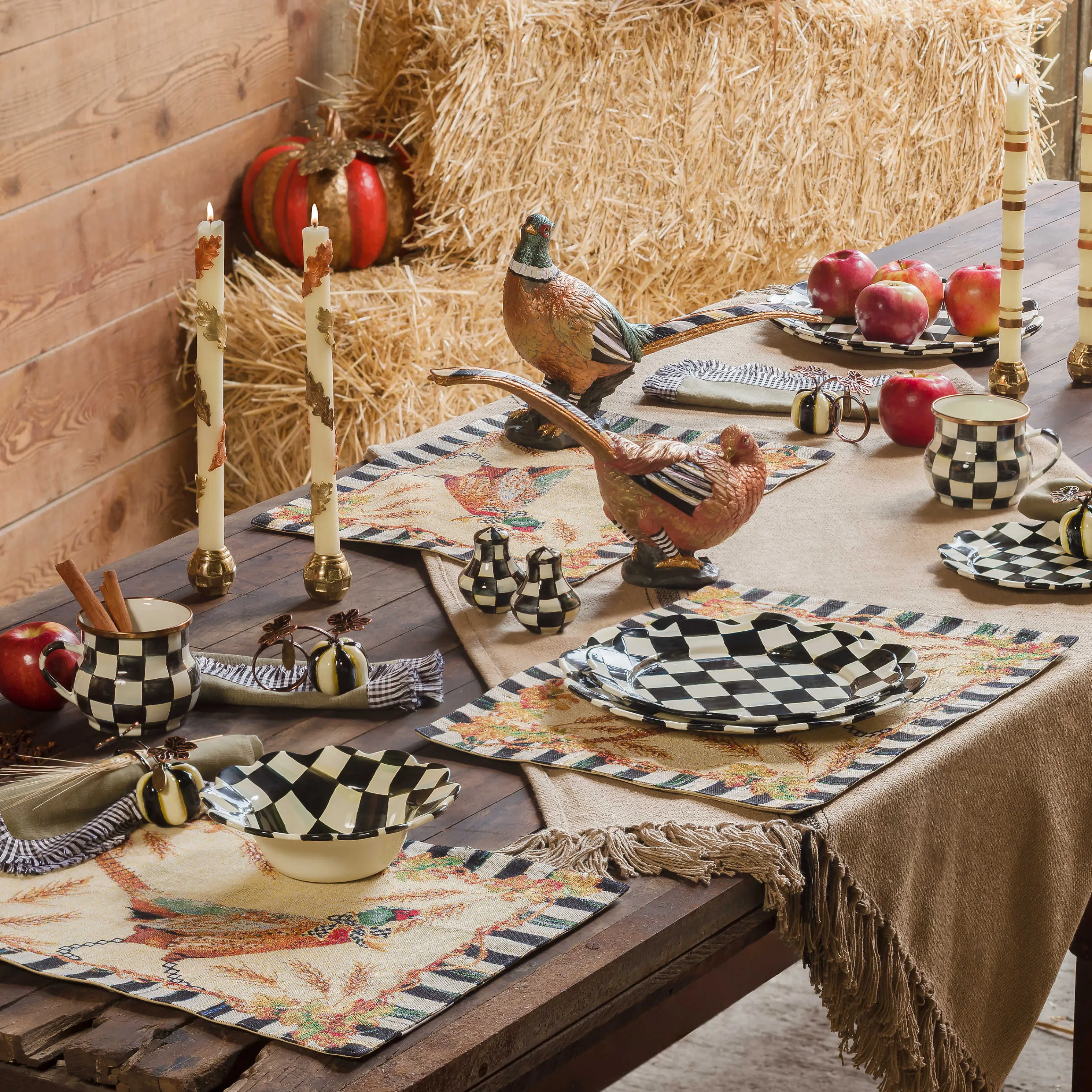 Courtly Check Enamel Petal Salad/Dessert Plate