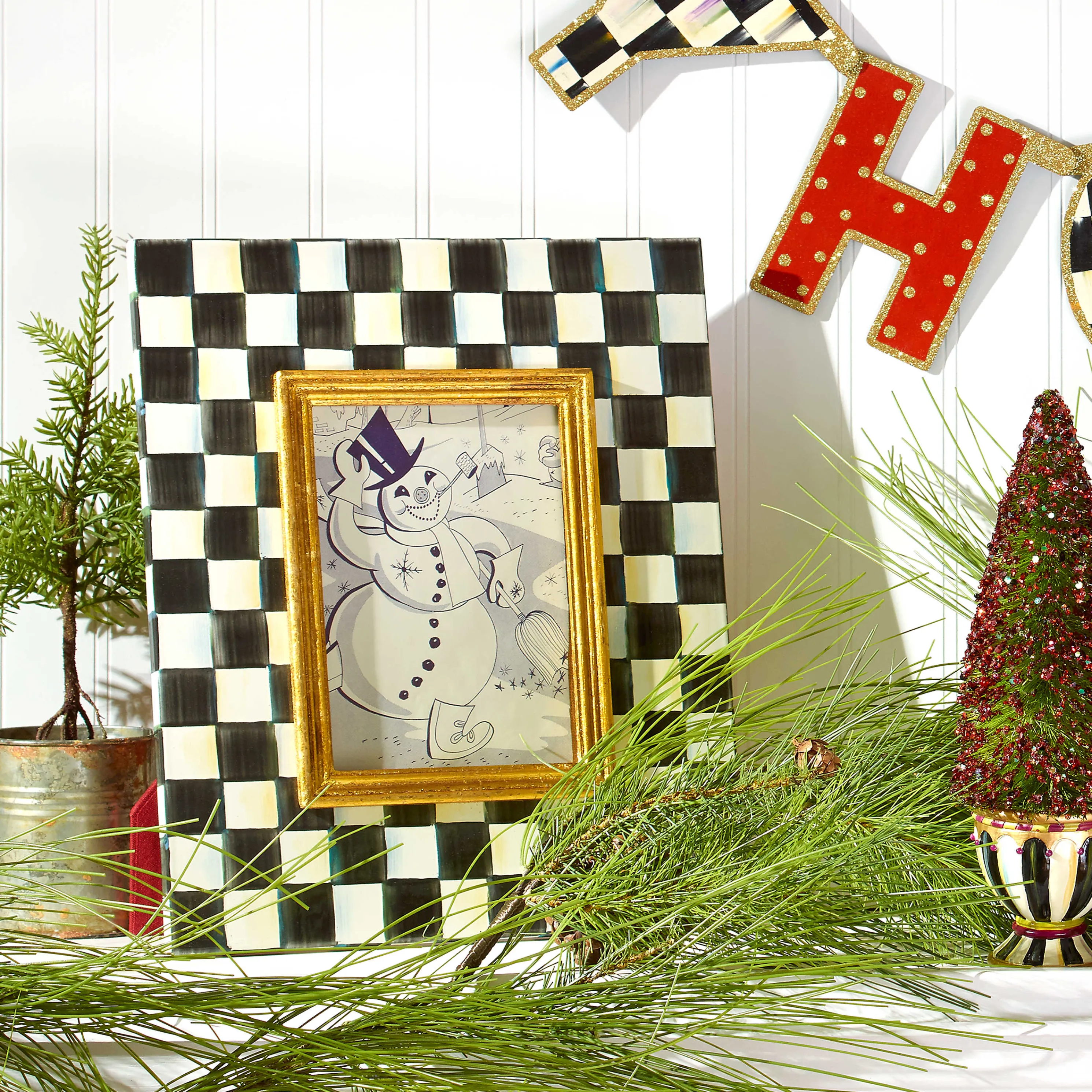 Courtly Check Enamel Frame - 5