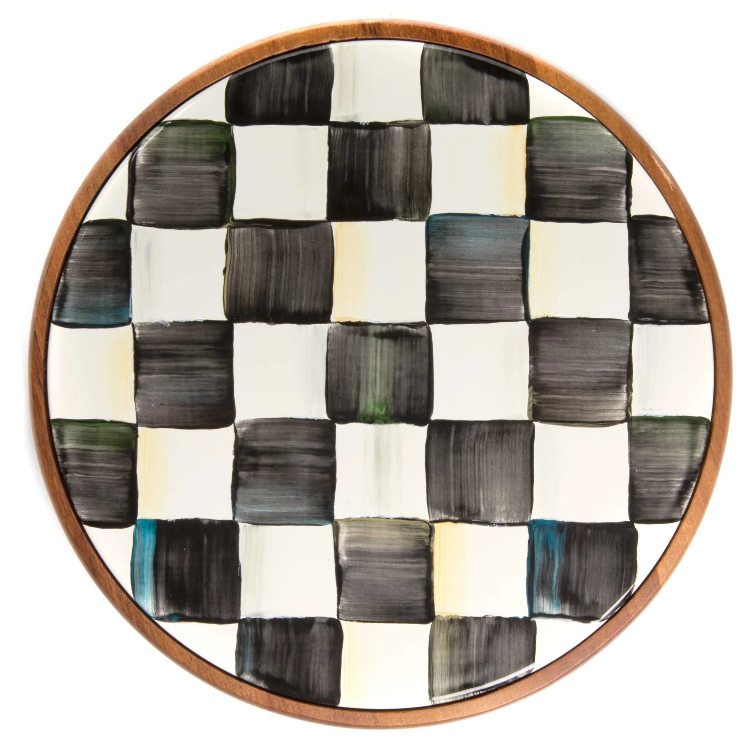 Courtly Check Enamel Trivet - Large