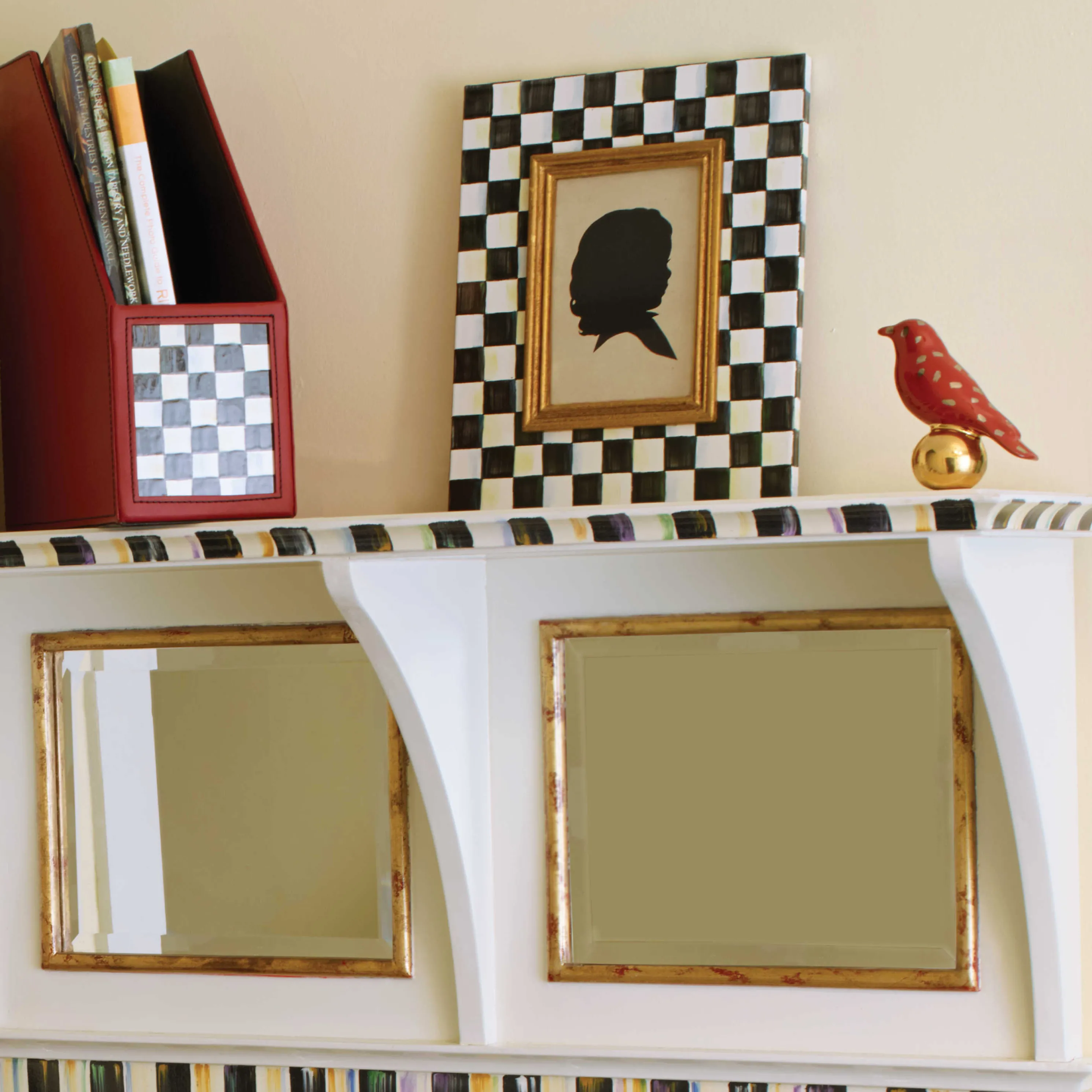 Courtly Check Enamel Frame - 4