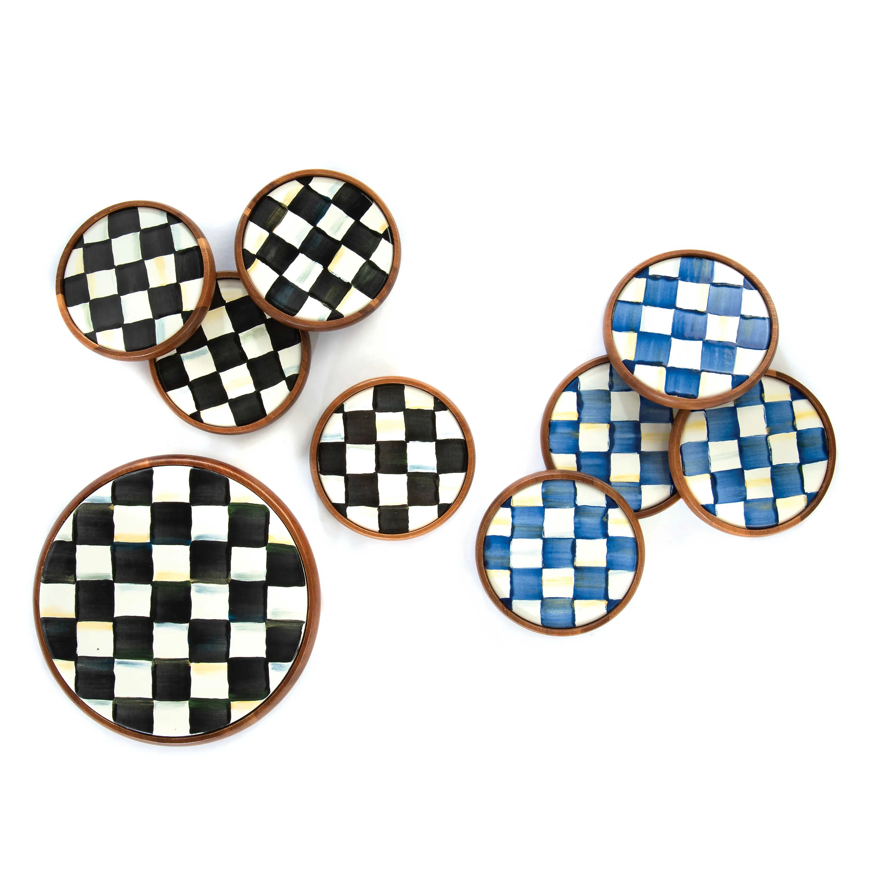 Courtly Check Enamel Trivet