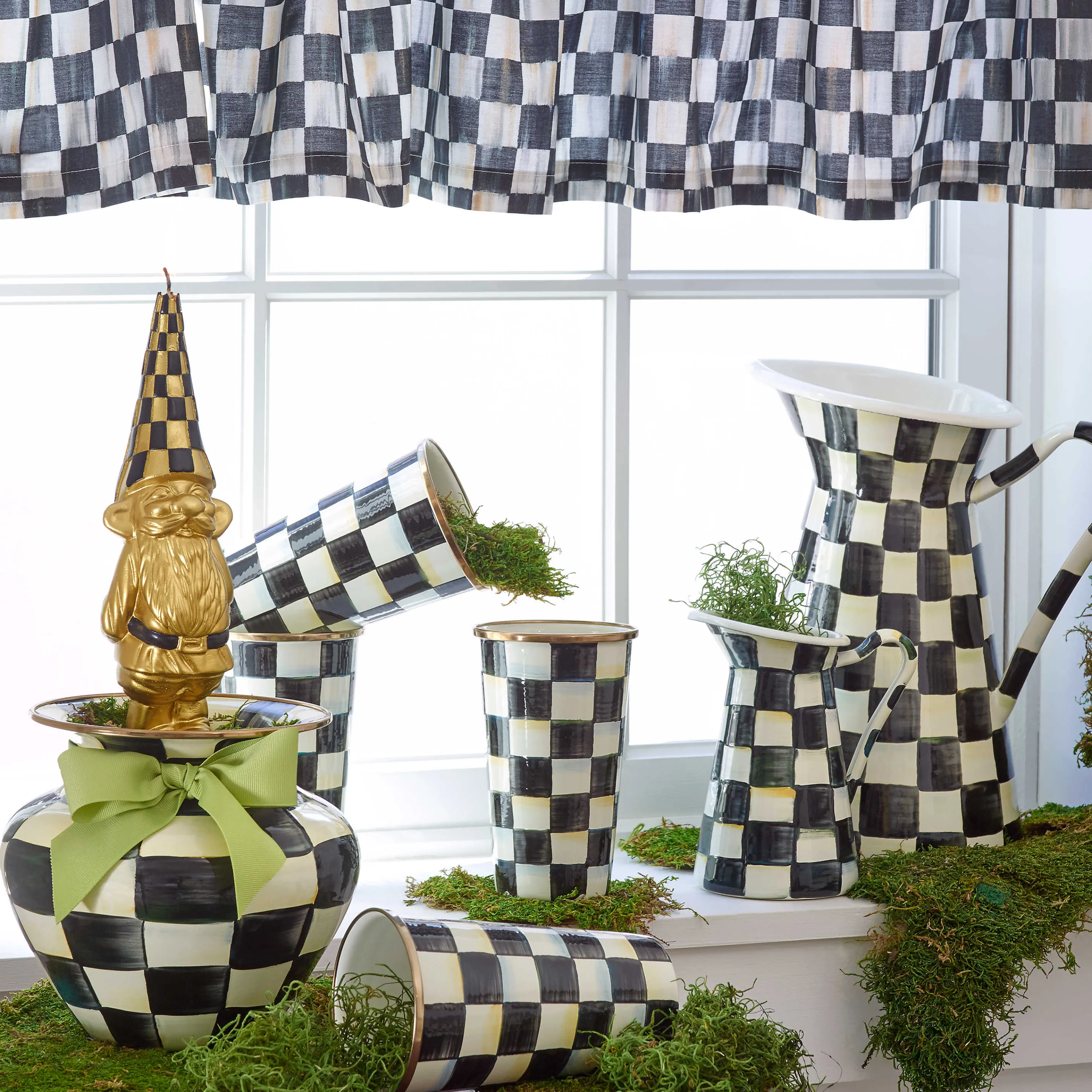 Courtly Check Enamel Tumbler - 20 Ounce