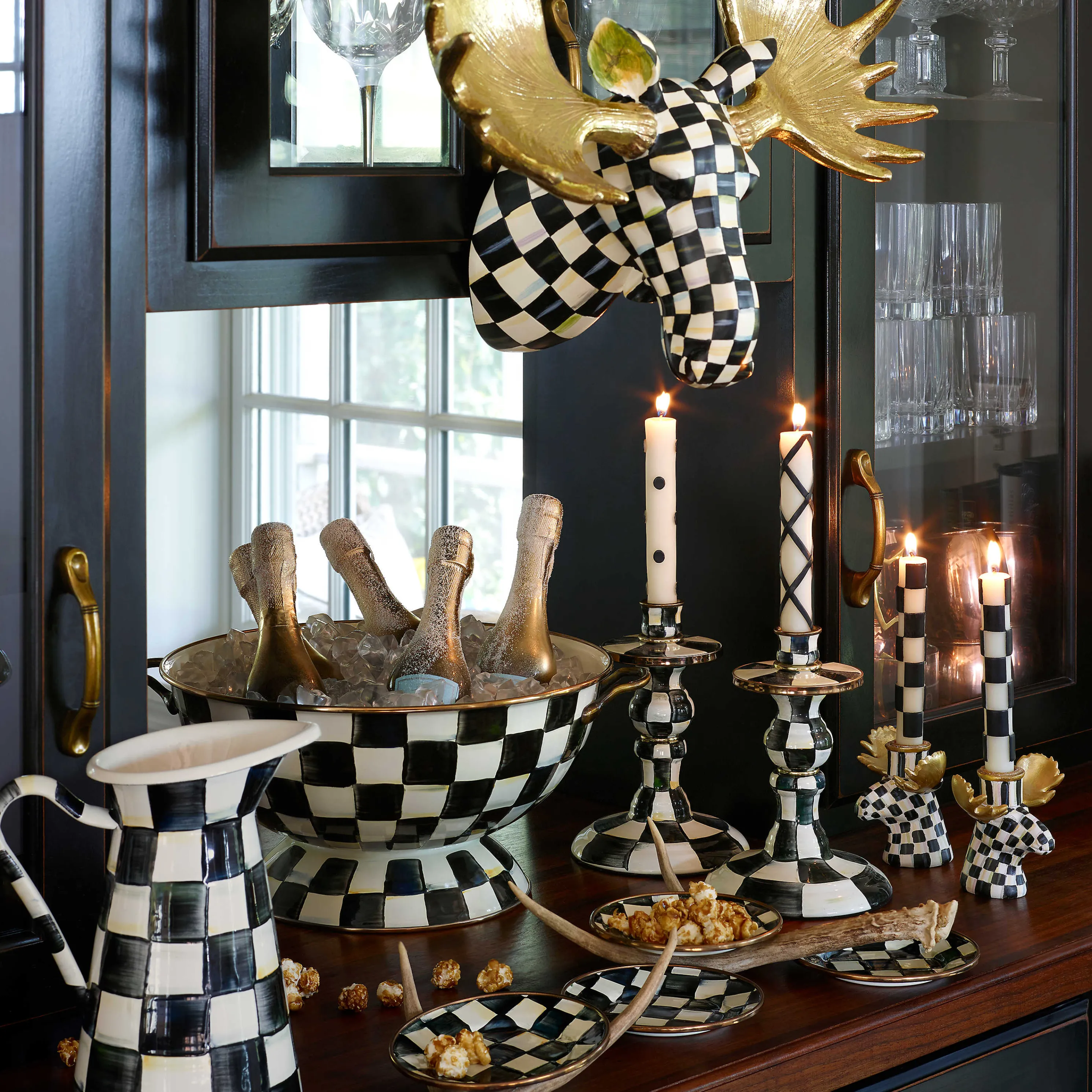 Courtly Check Enamel Practical Pitcher - Medium