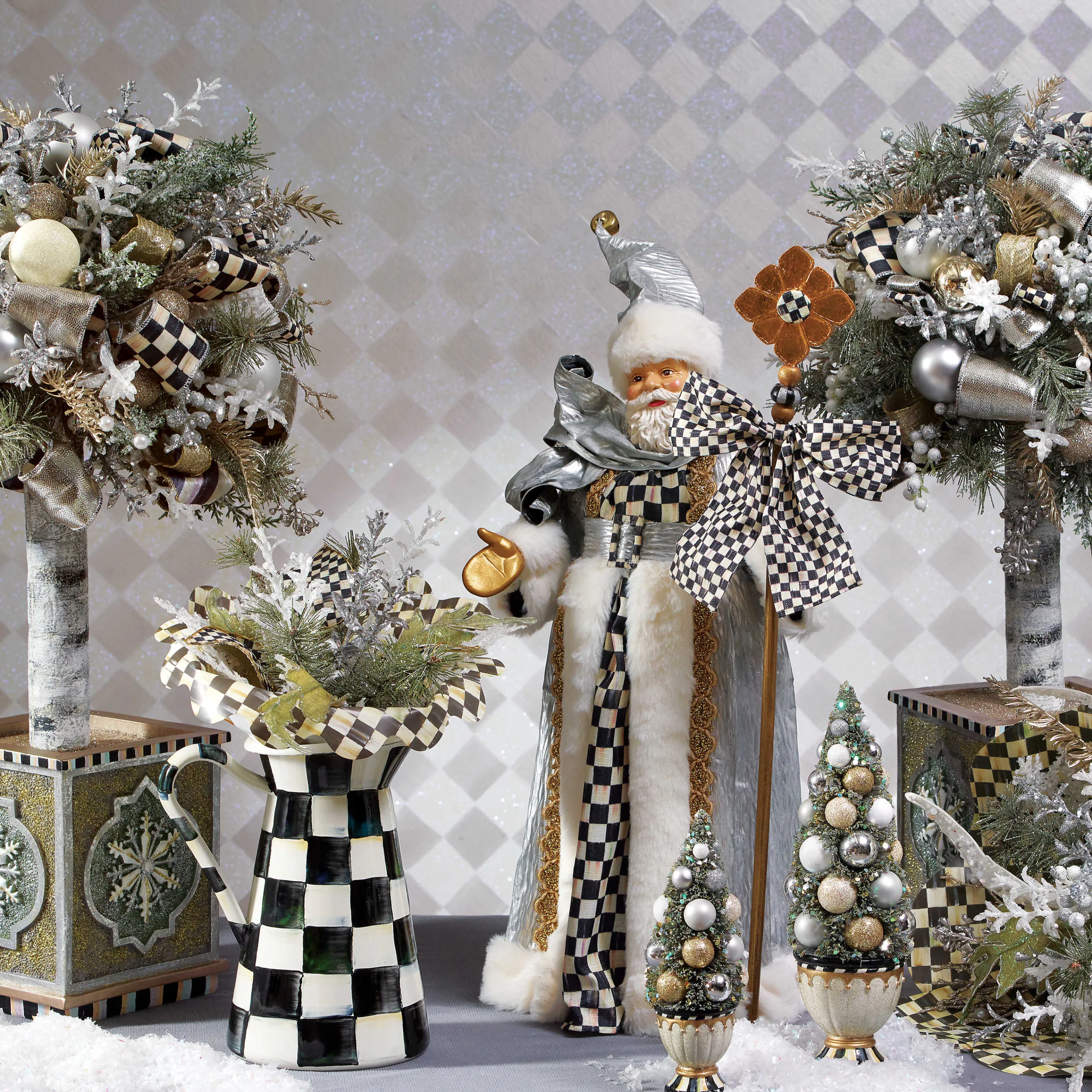 Courtly Check Enamel Practical Pitcher - Small