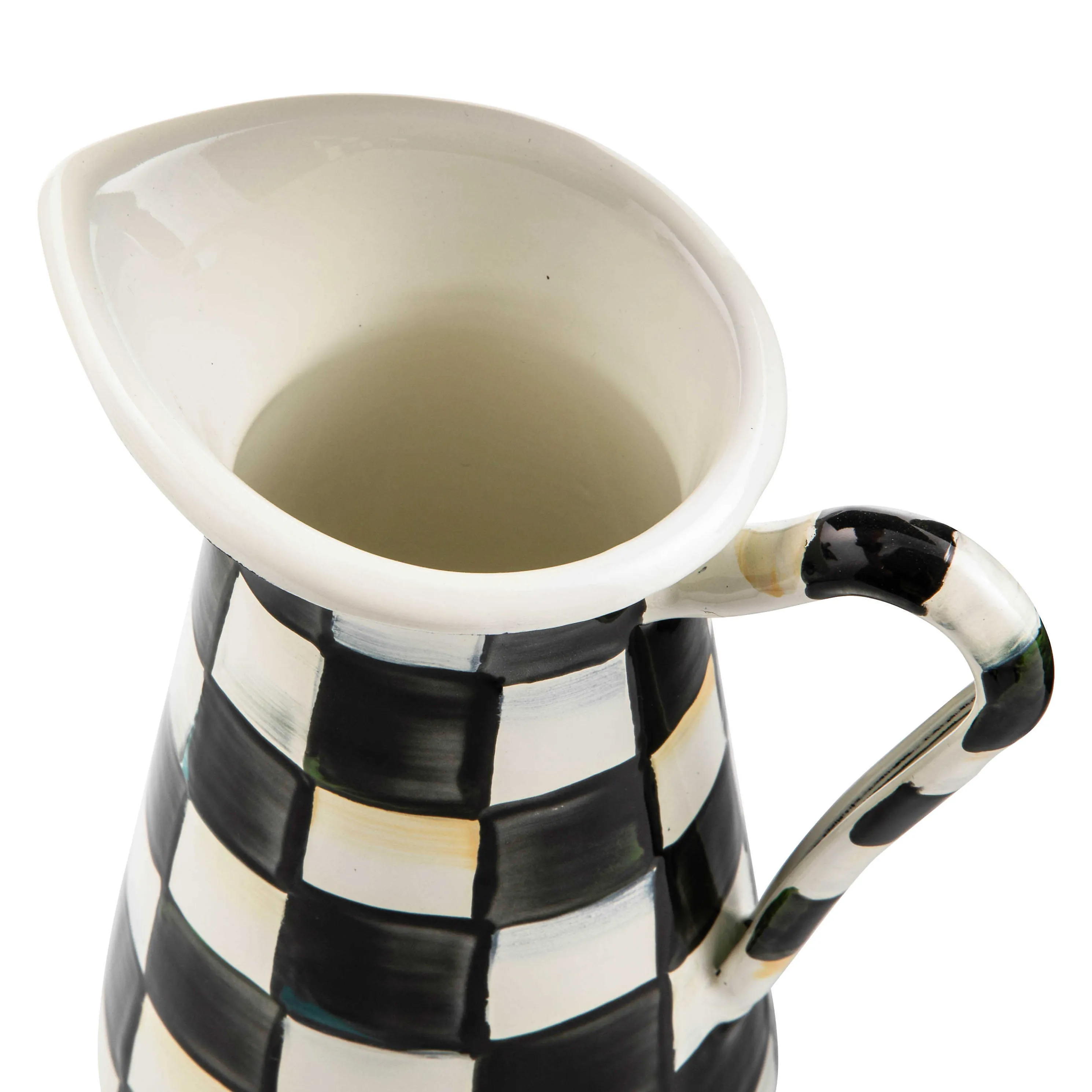 Courtly Check Enamel Practical Pitcher - Small