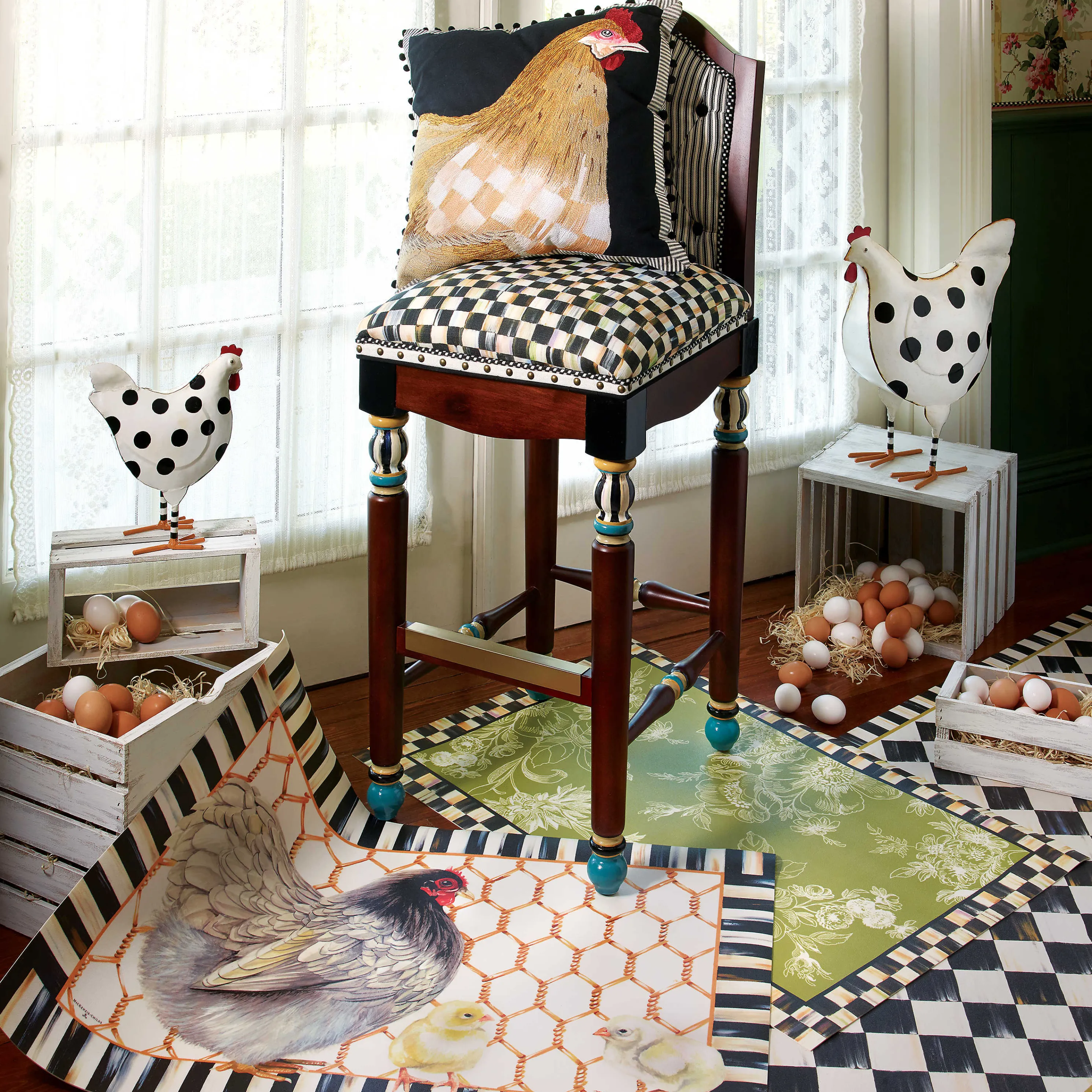 Courtly Check Floor Mat - 3' X 5'