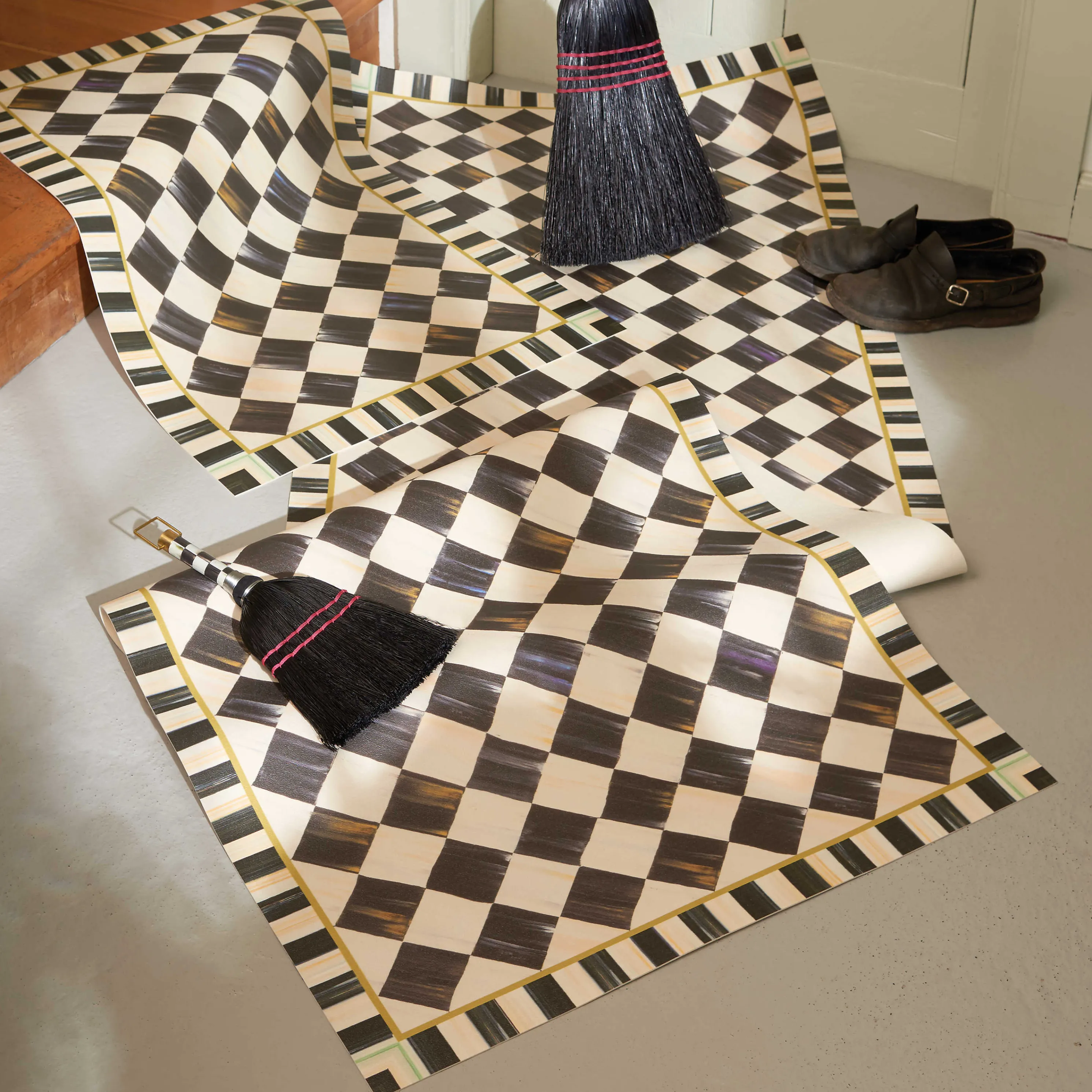 Courtly Check Floor Mat - 2'6" X 8' Runner