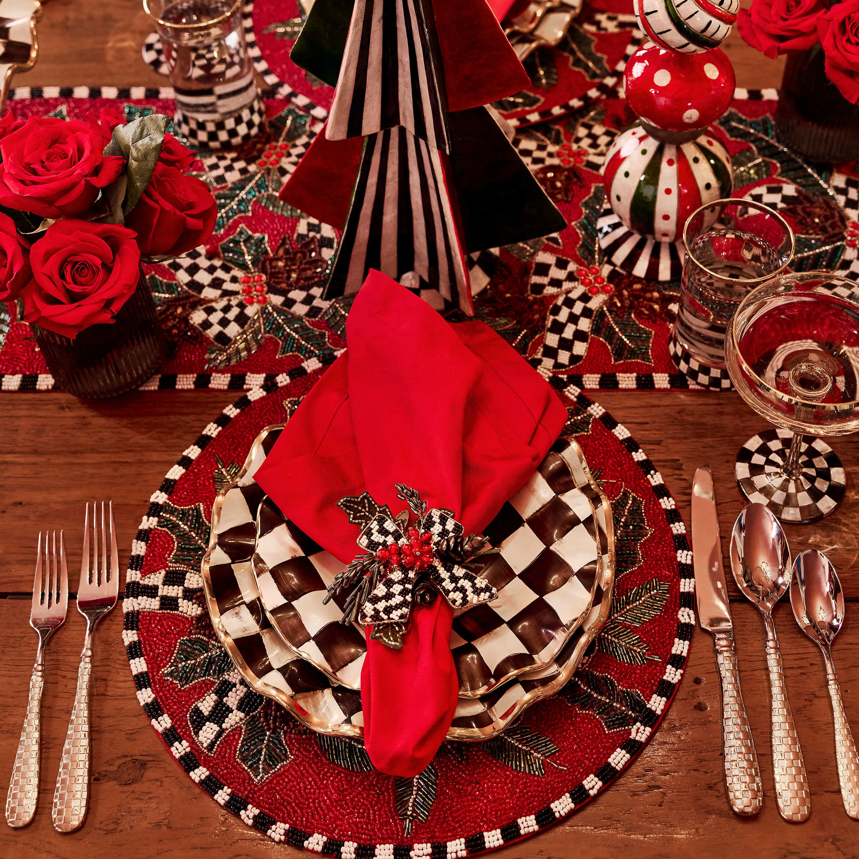 Courtly Check Fluted Dessert Plate