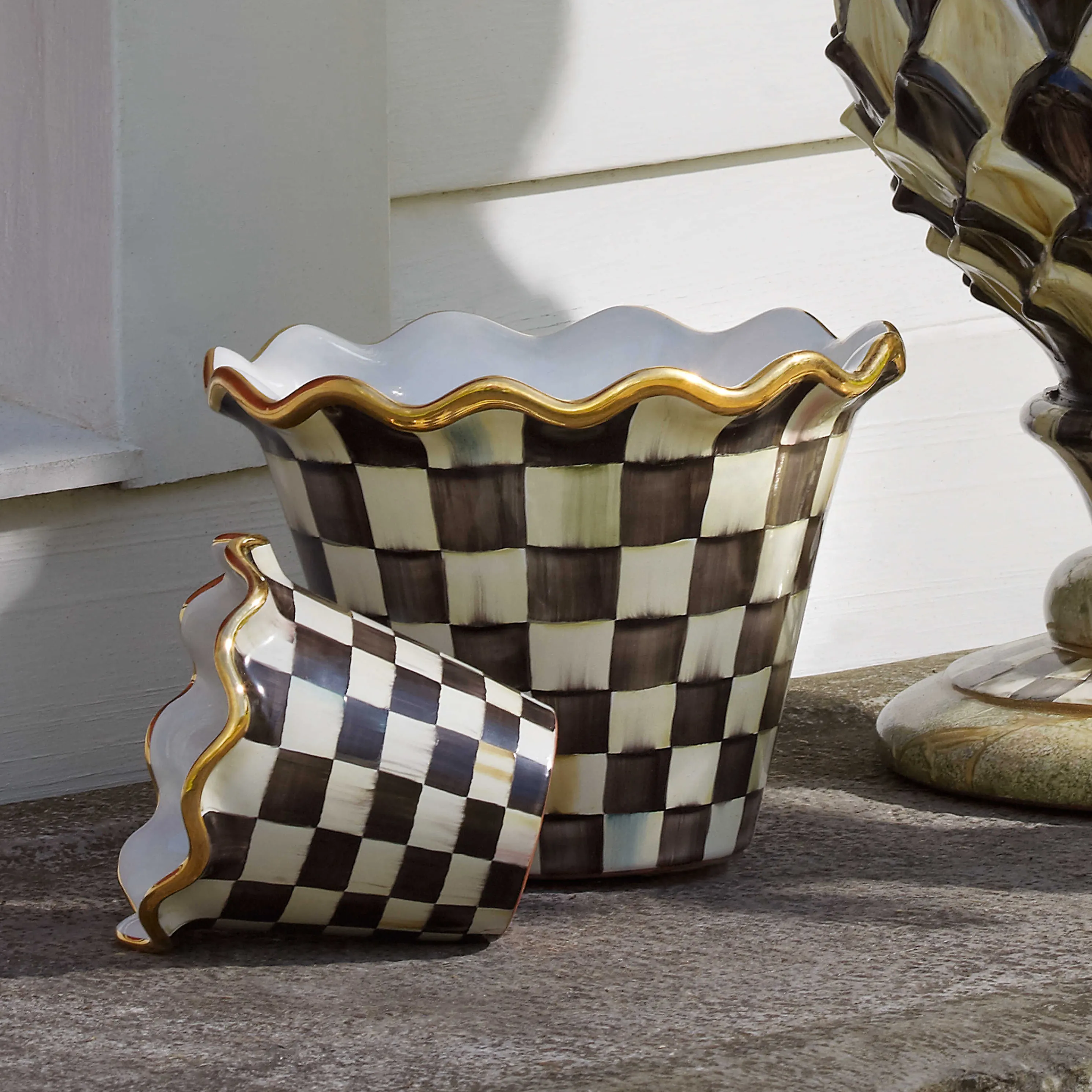 Courtly Check Garden Pot - 8