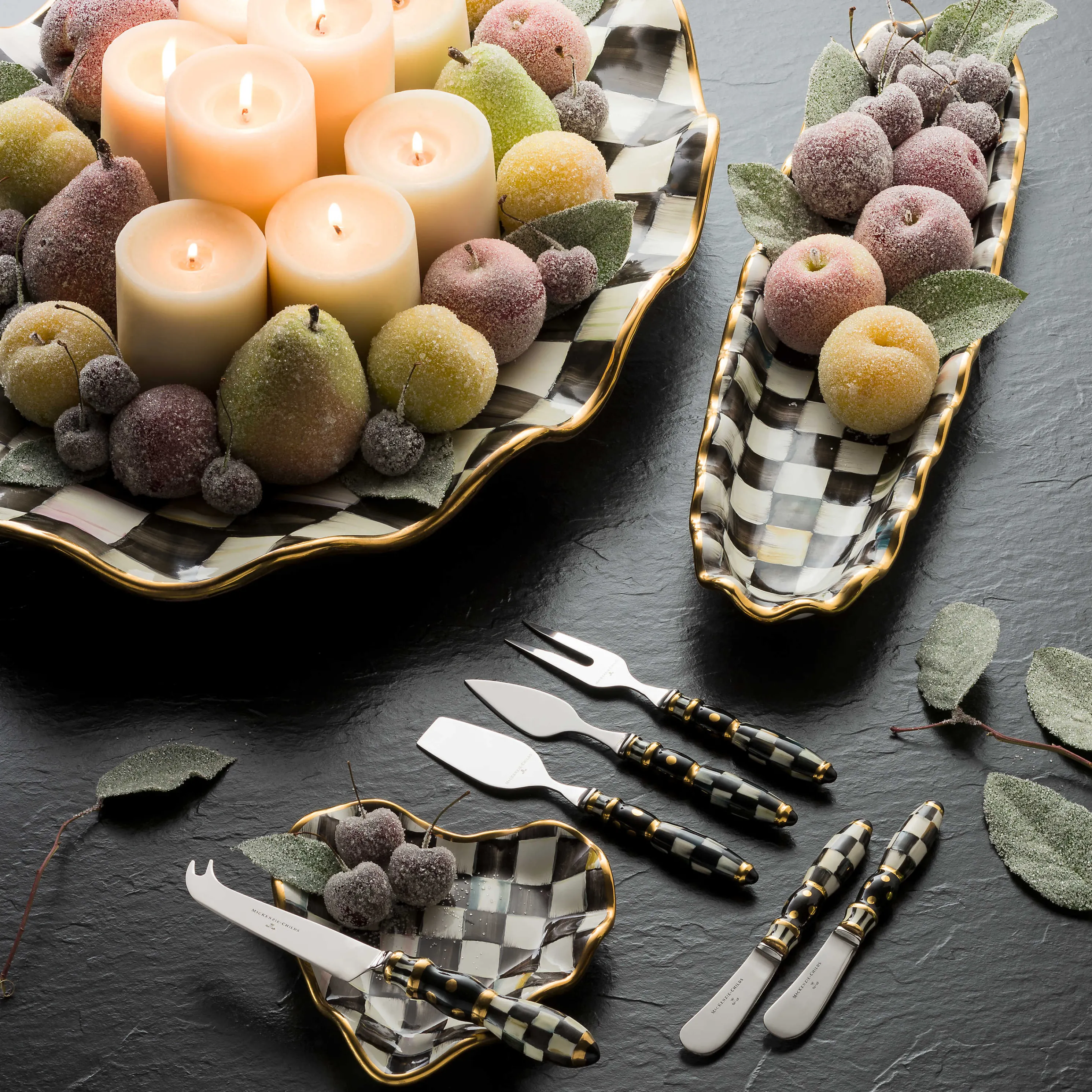 Courtly Check Hors D'Oeuvre Tray