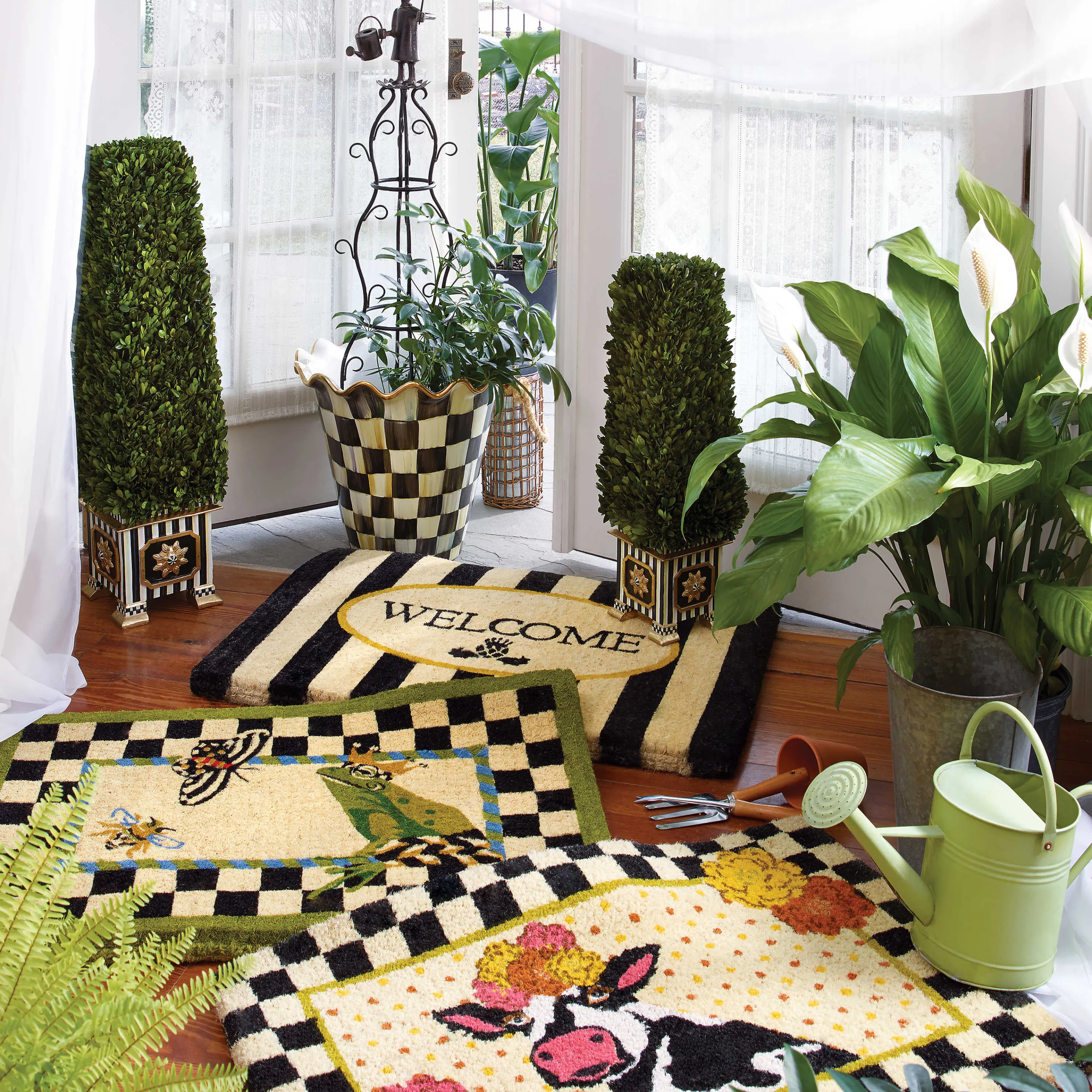 Courtly Check Jumbo Garden Pot