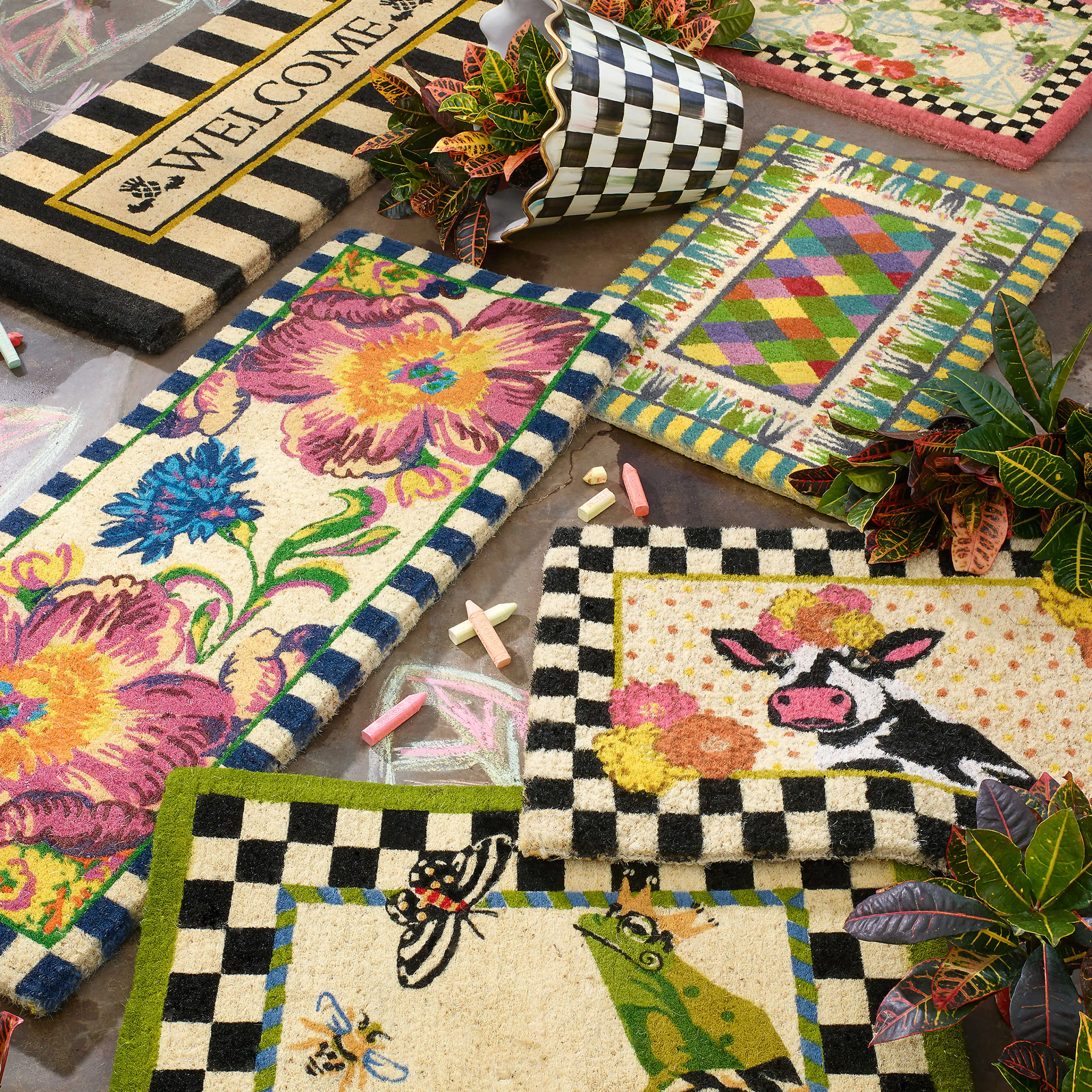 Courtly Check Jumbo Garden Pot