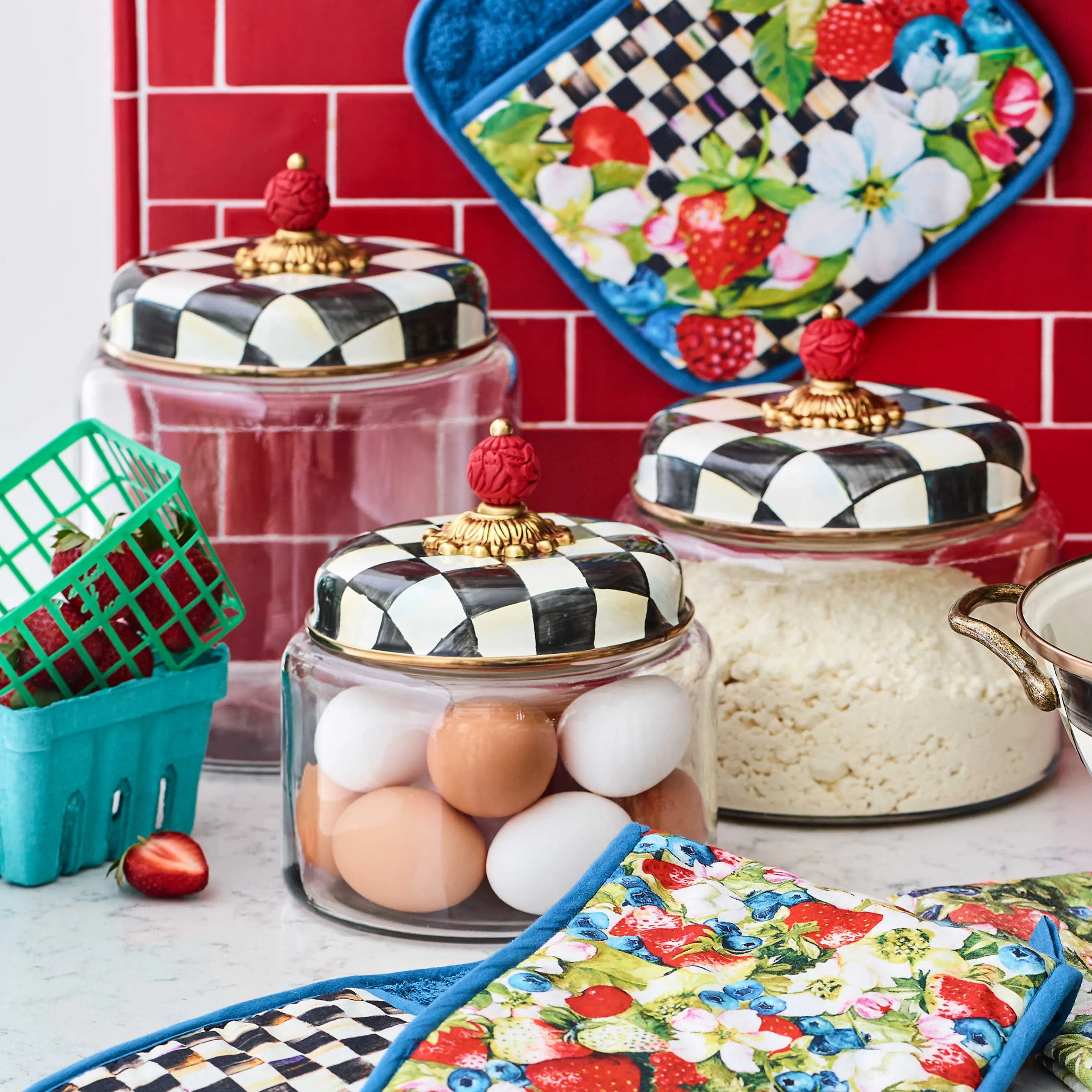 Courtly Check Kitchen Canister - Medium