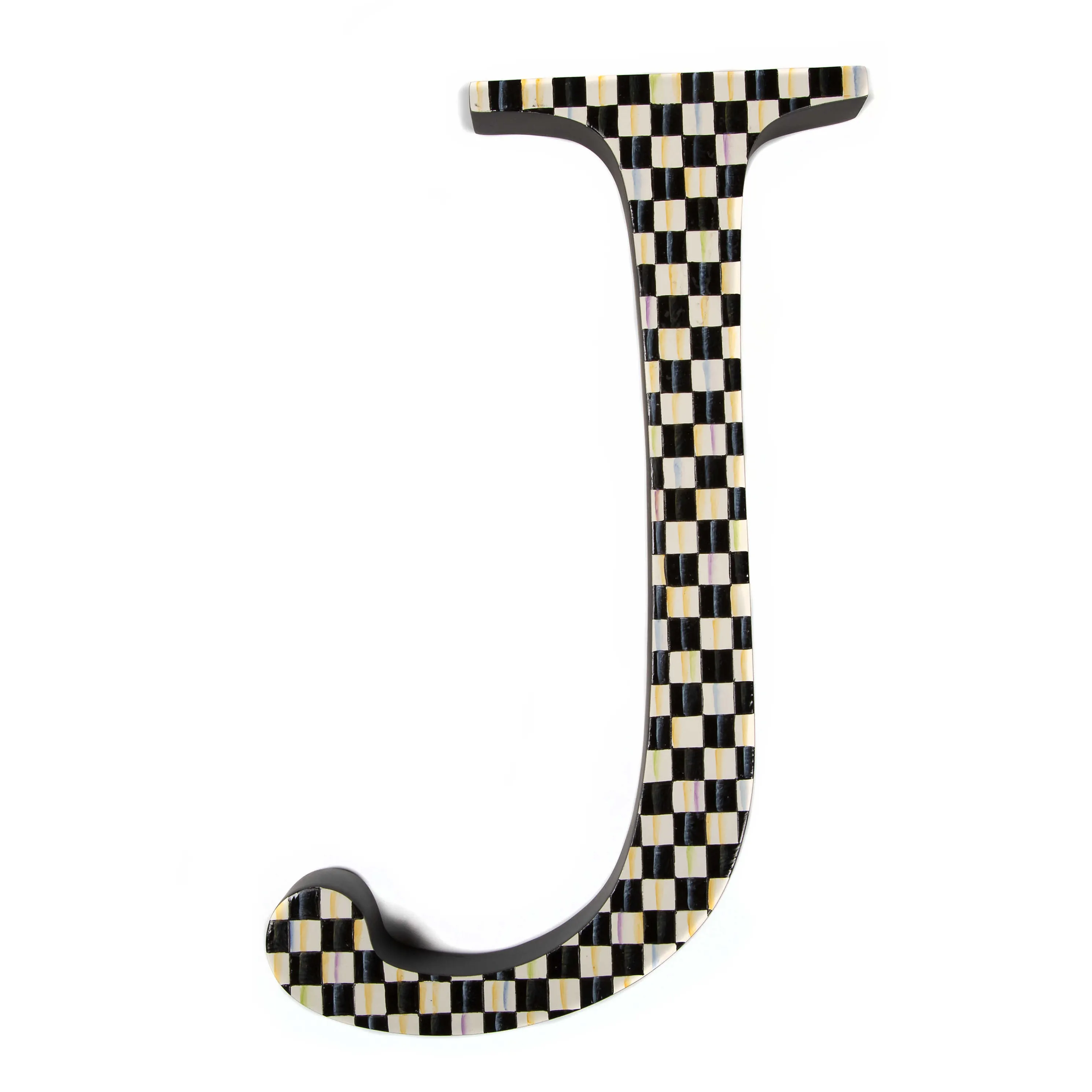 Courtly Check Letter - J