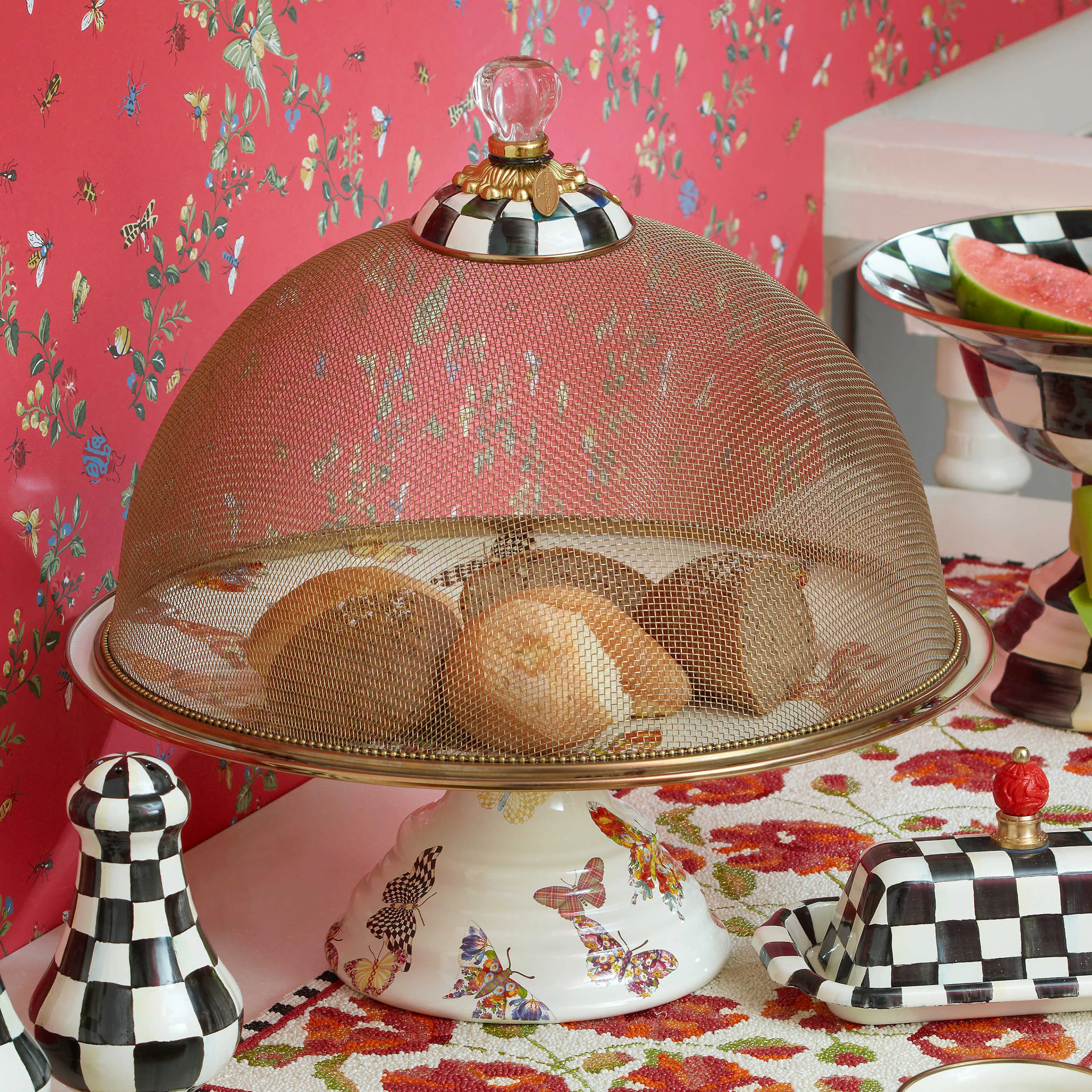 Courtly Check Mesh Dome - Large