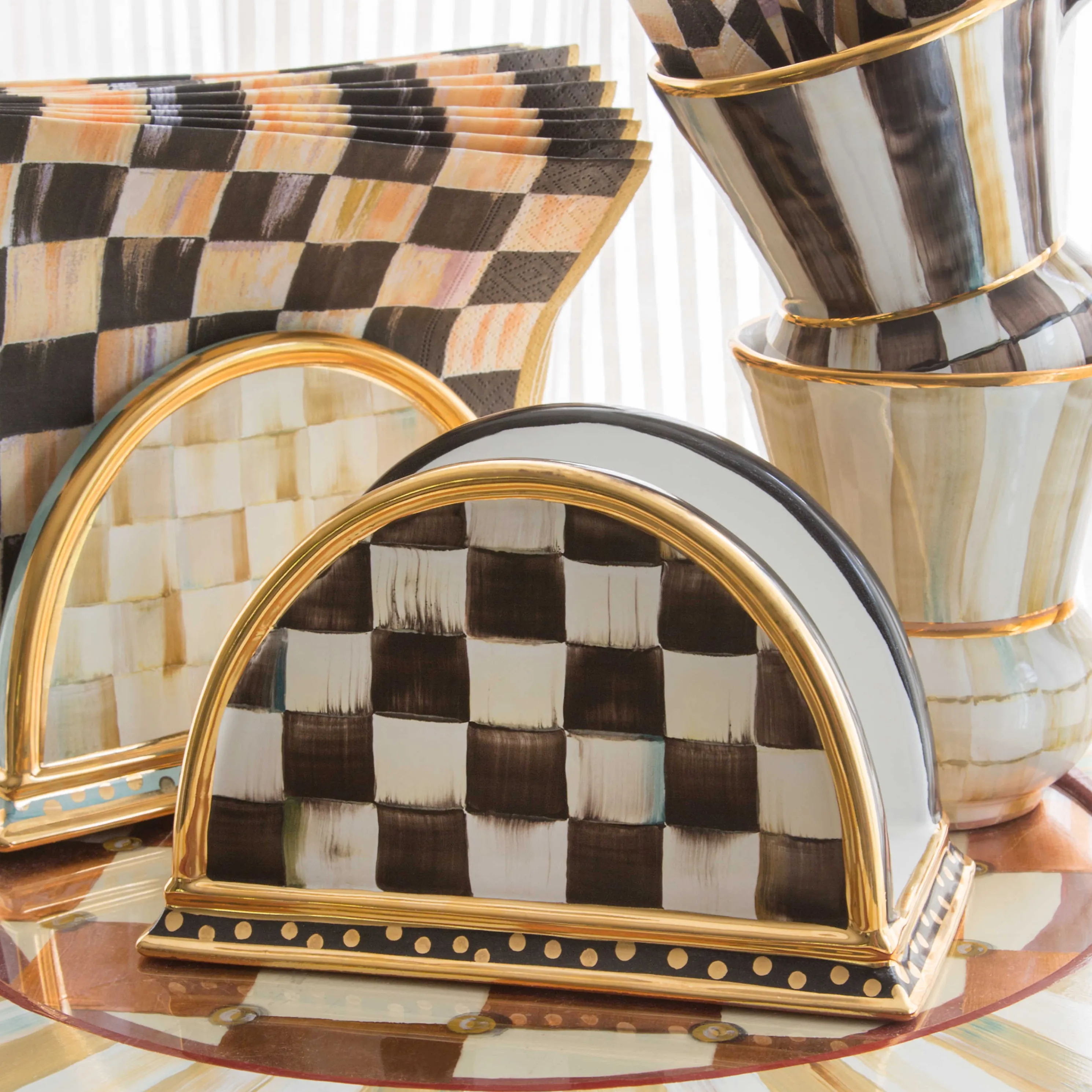 Courtly Check Napkin Holder