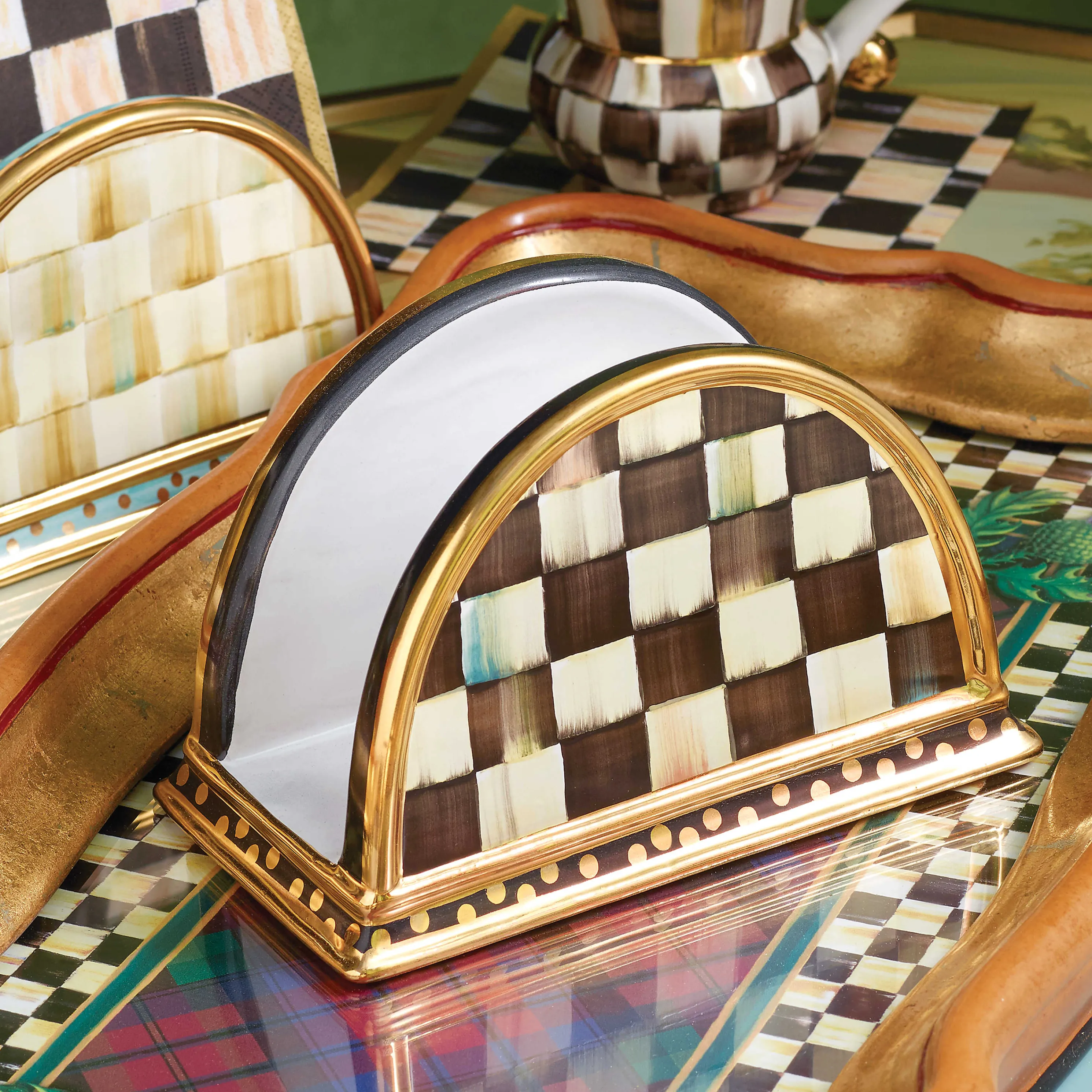 Courtly Check Napkin Holder