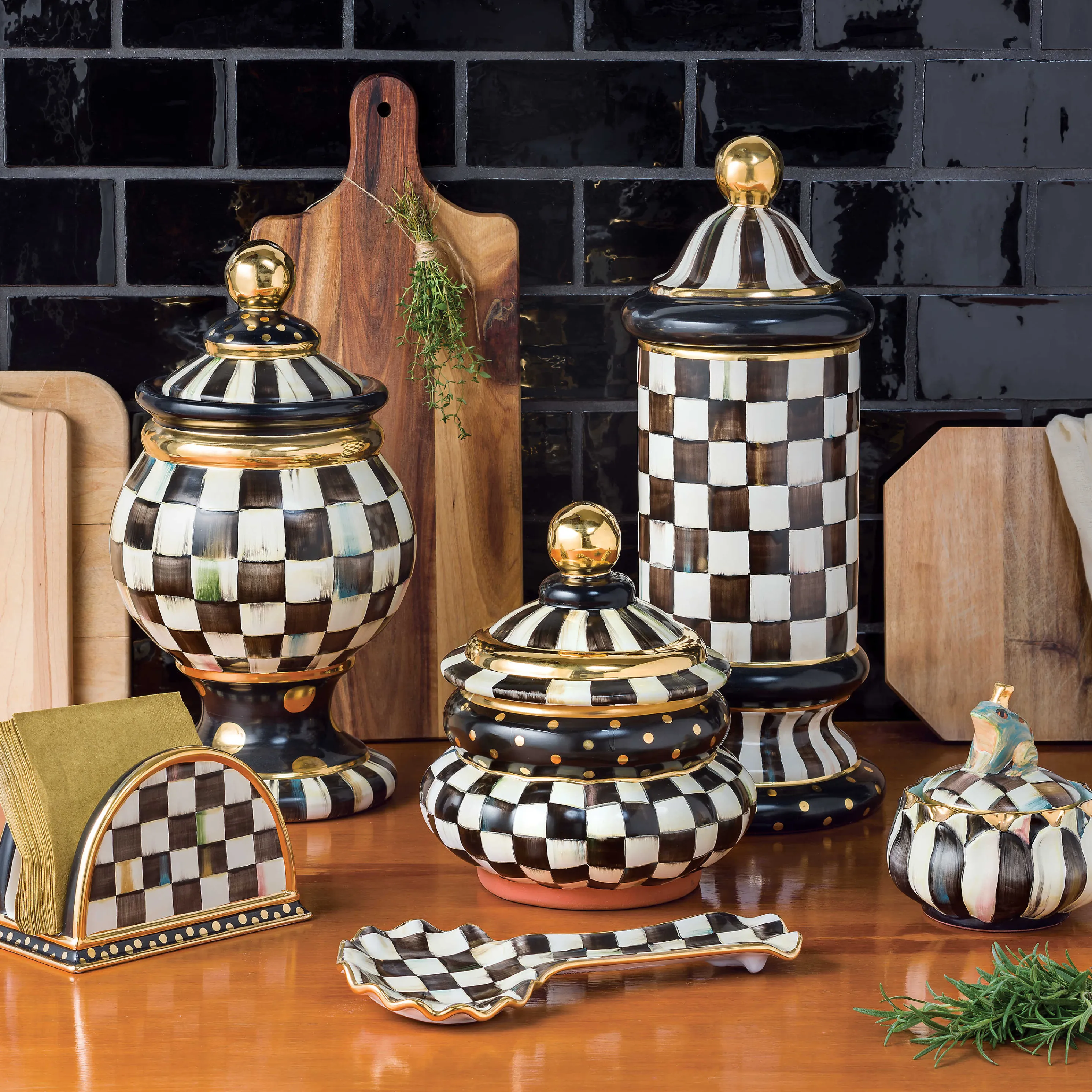 Courtly Check Napkin Holder