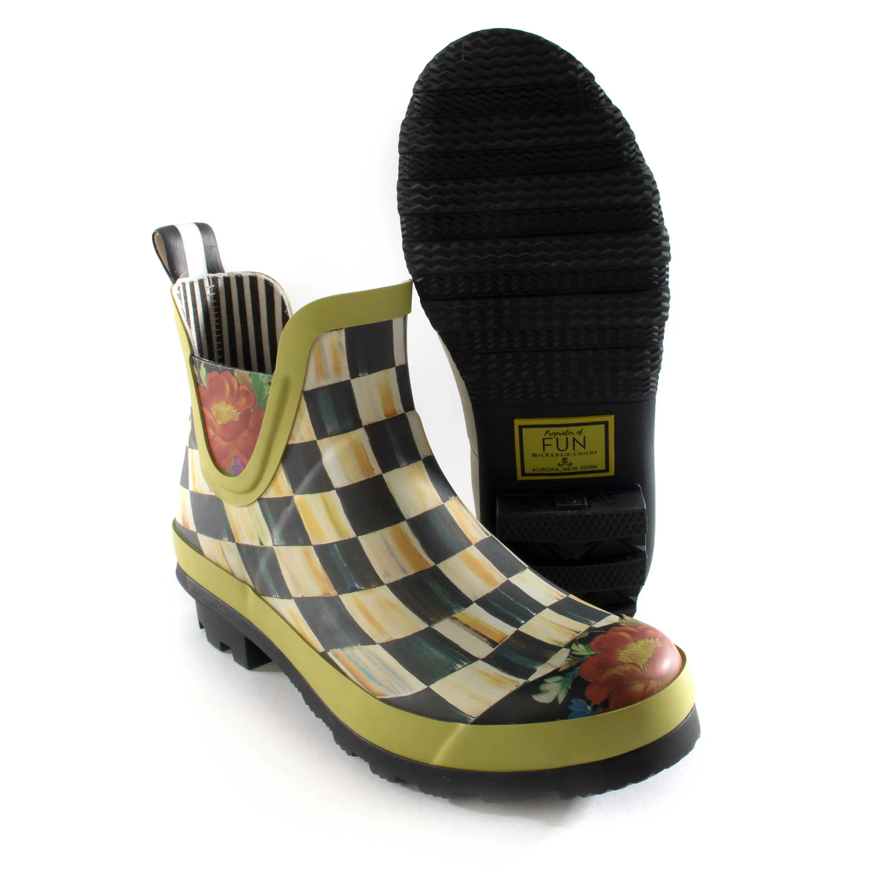 Courtly Check Rain Boots - Short - Size 5