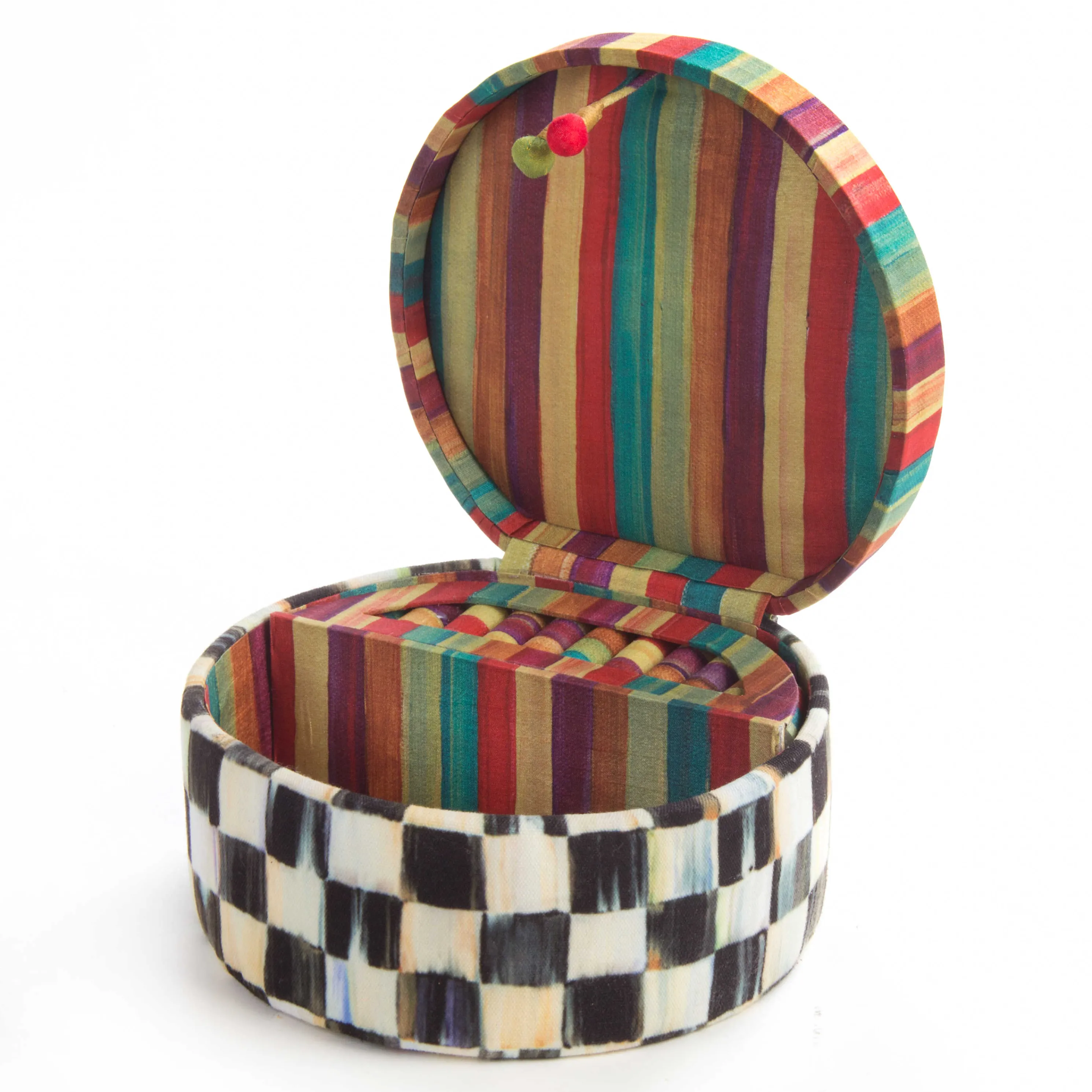 Courtly Check Round Jewelry Box