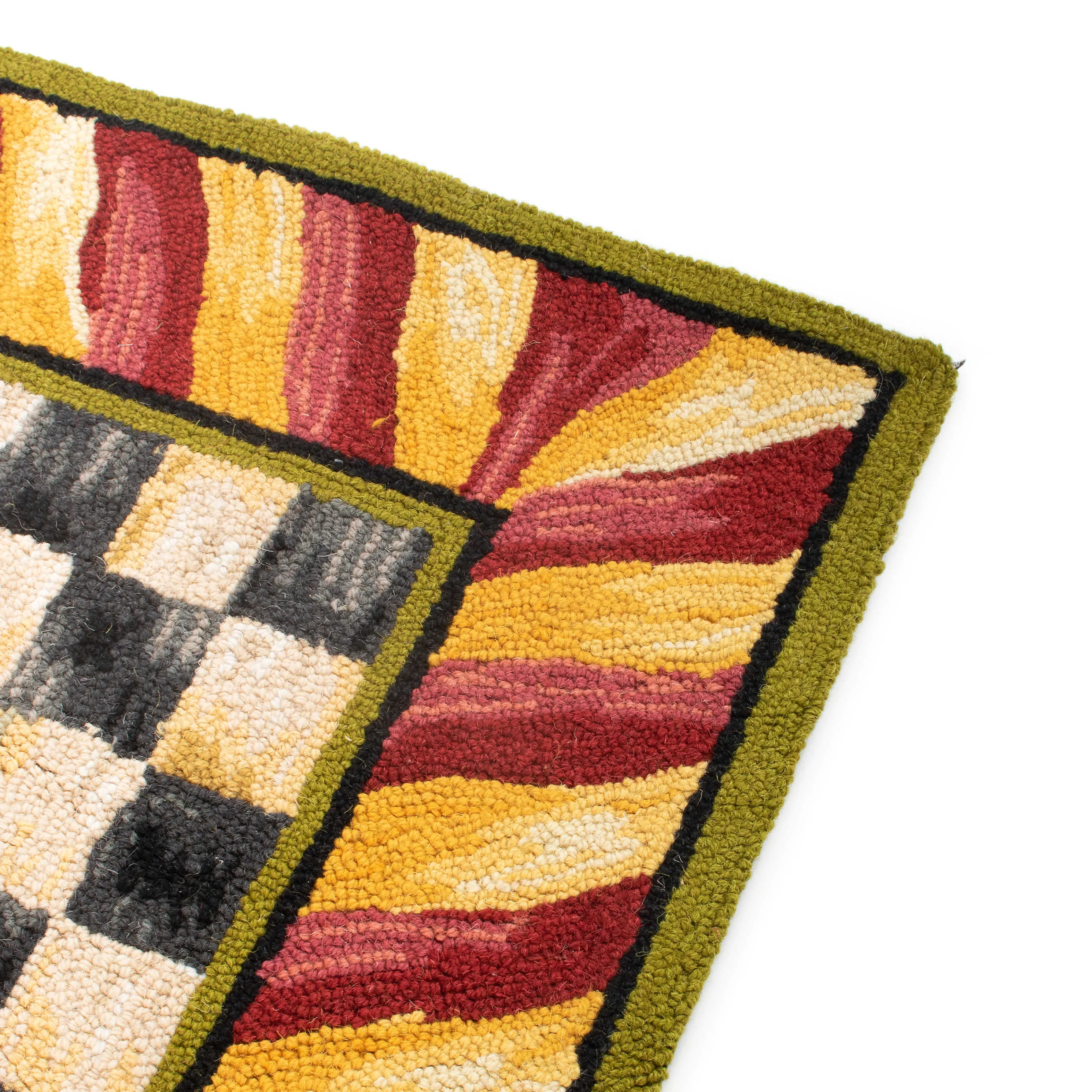 Courtly Check Rug - 2' X 3' - Red & Gold