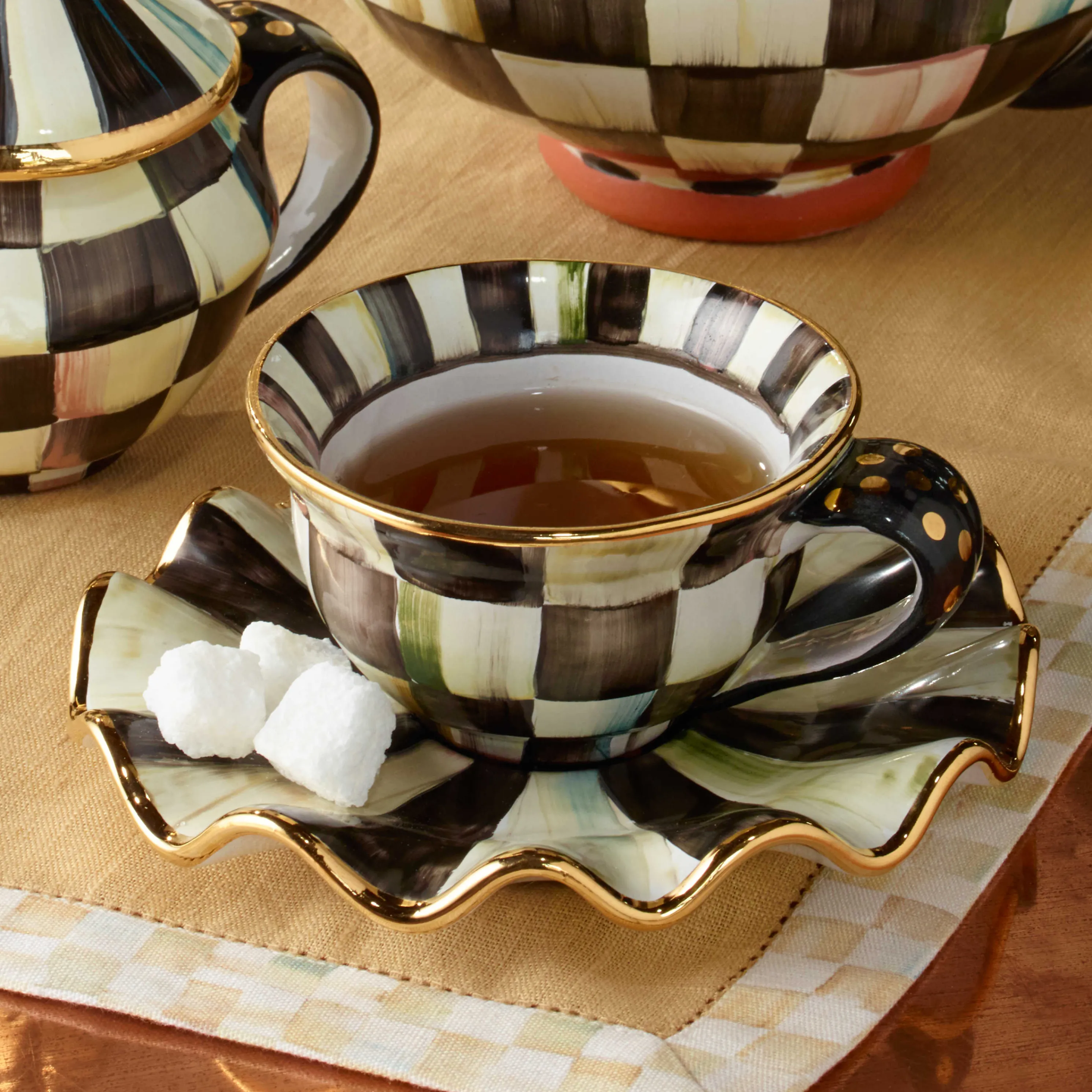 Courtly Check Saucer