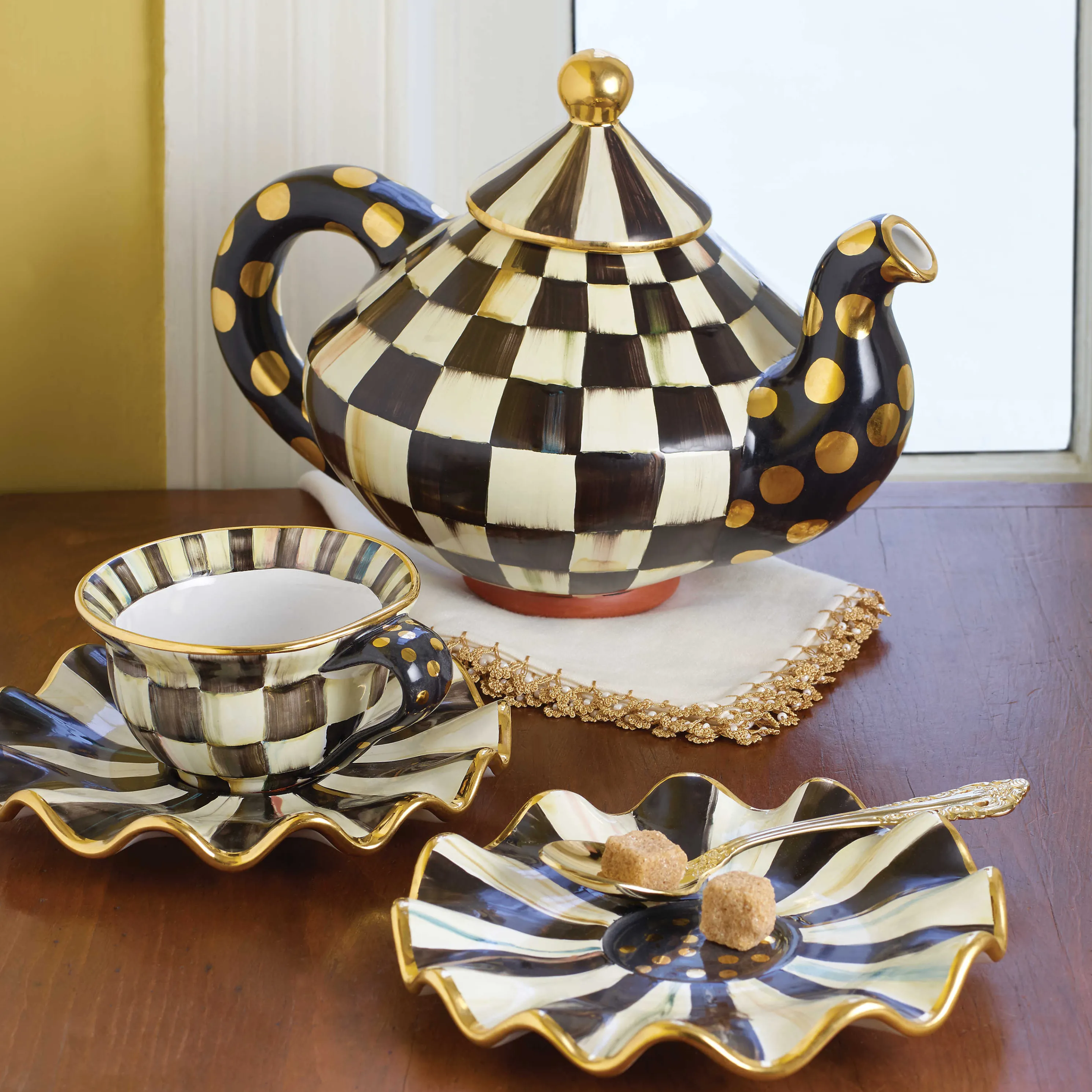 Courtly Check Saucer