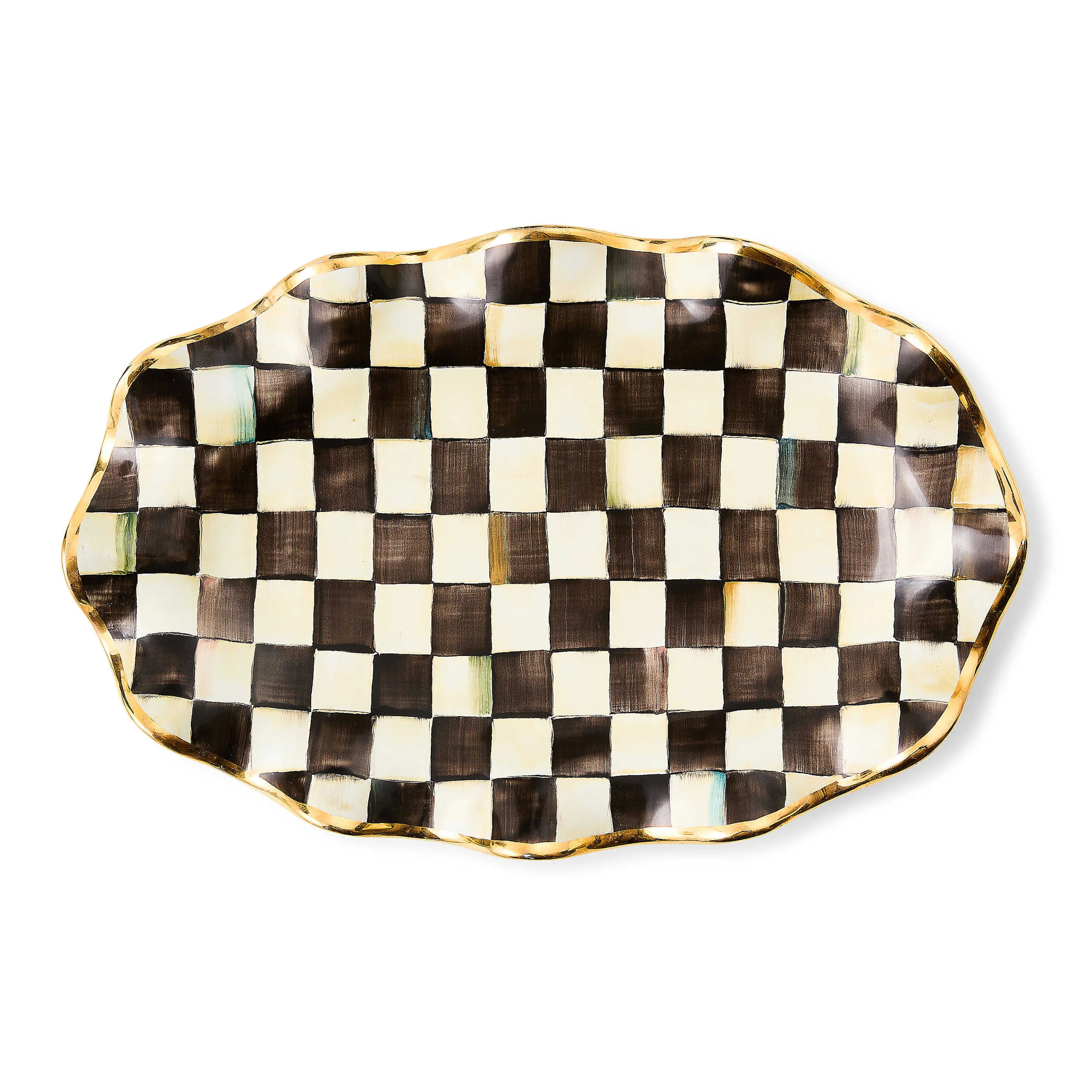 Courtly Check Serving Platter