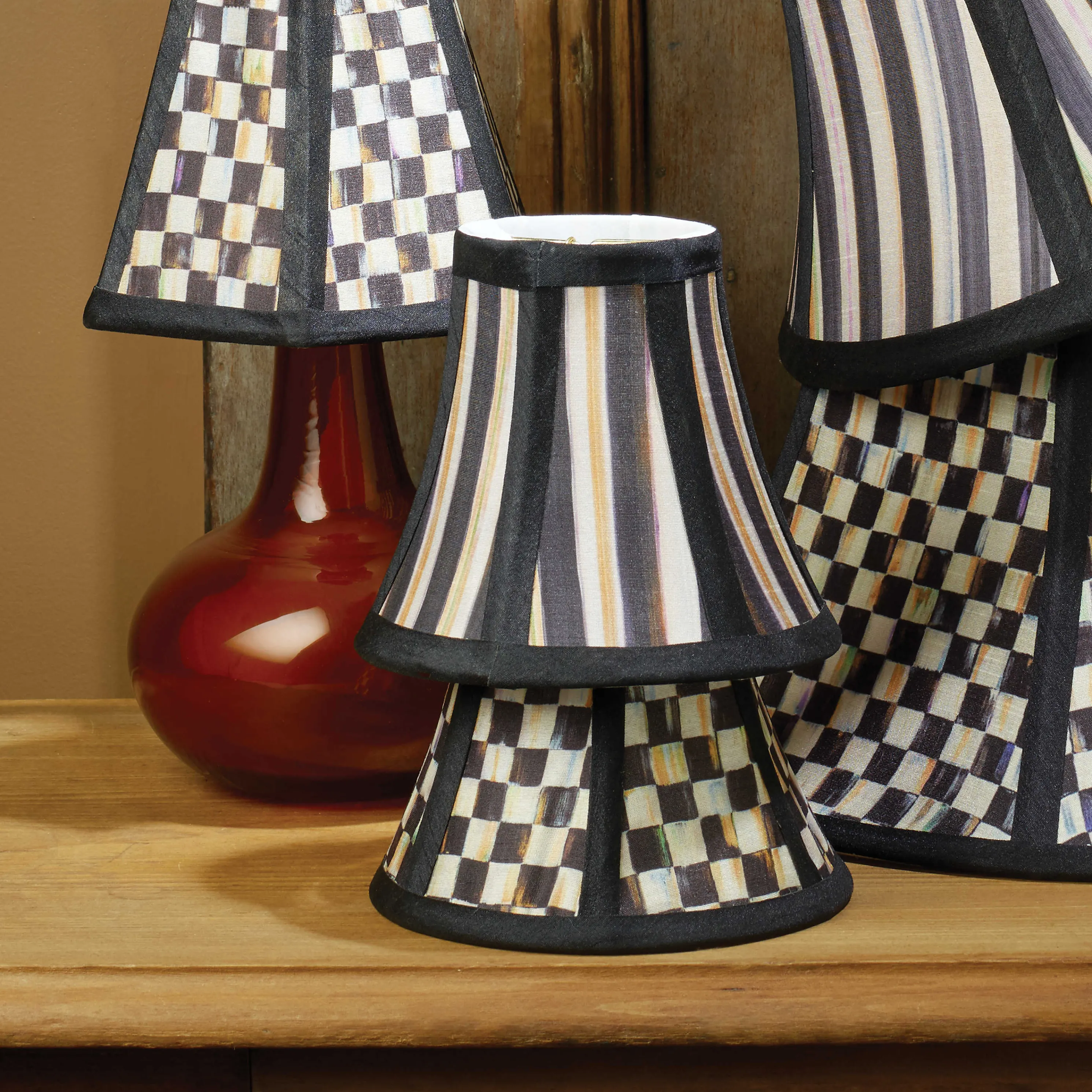 Courtly Check Shade - Chandelier