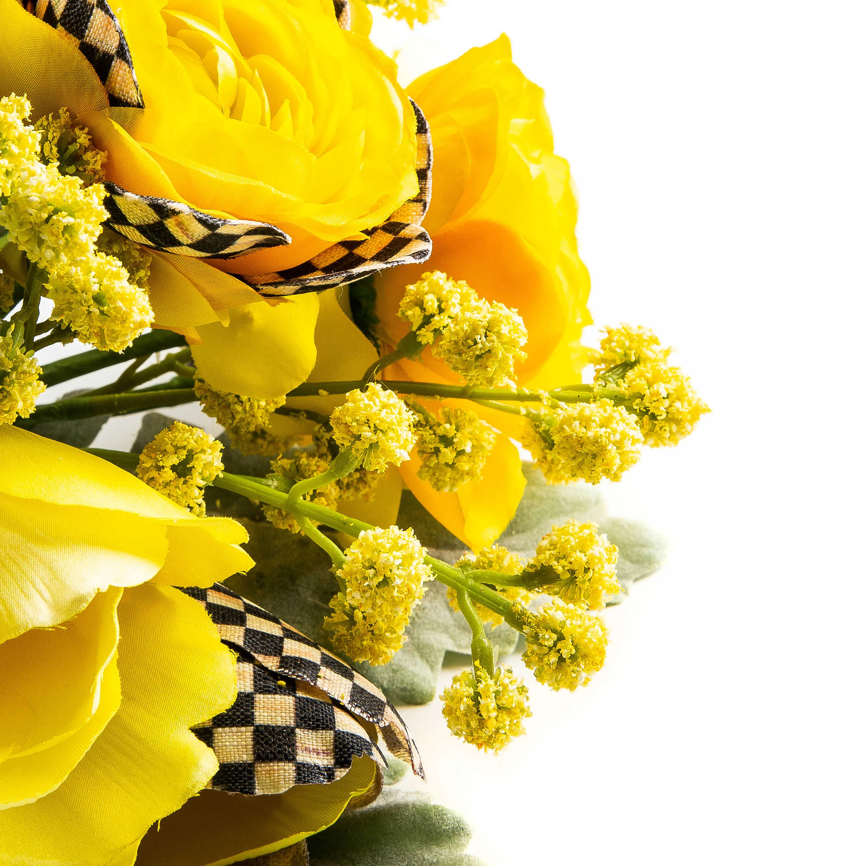 Courtly Check Summer Bouquet - Yellow