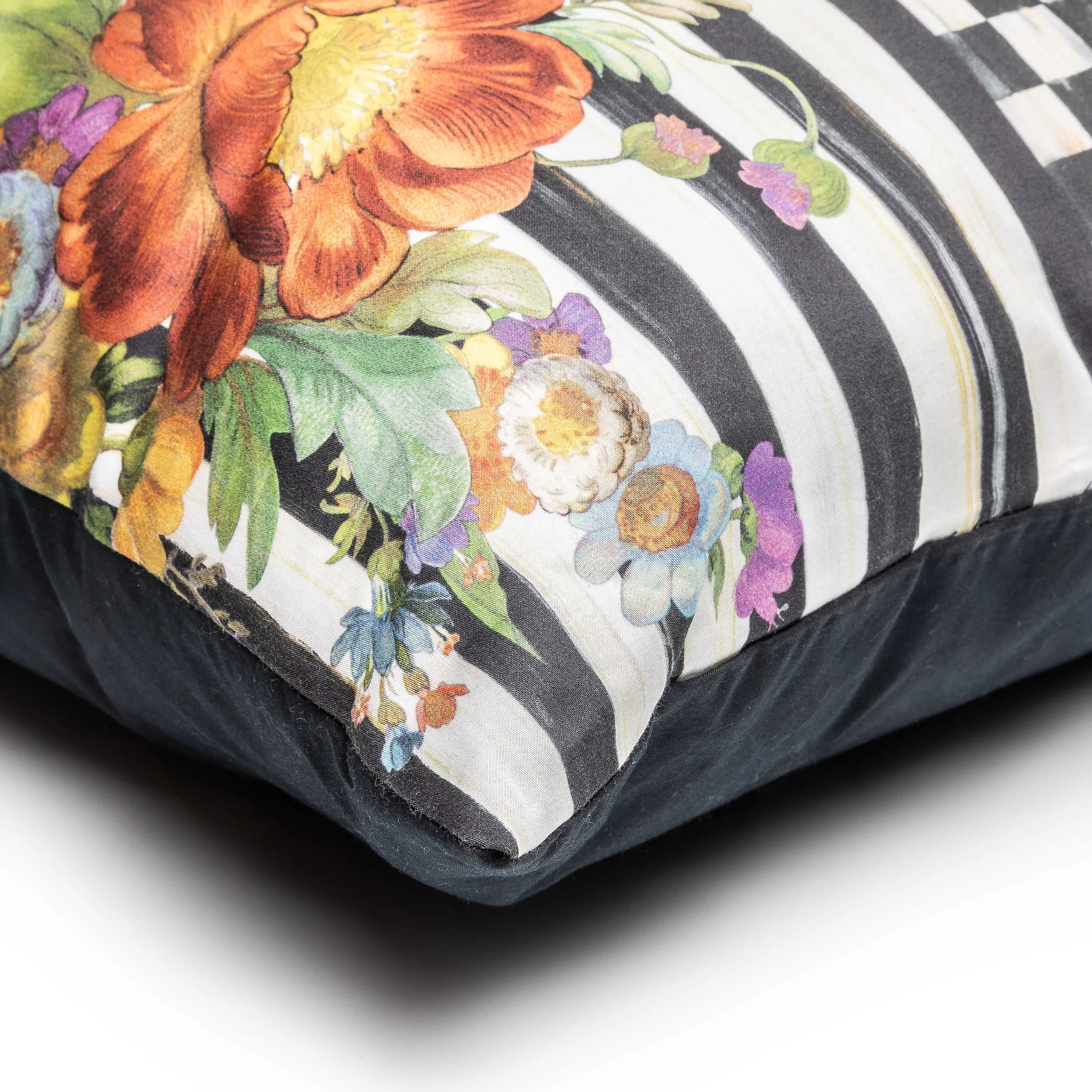 Courtly Flower Market Lumbar Pillow